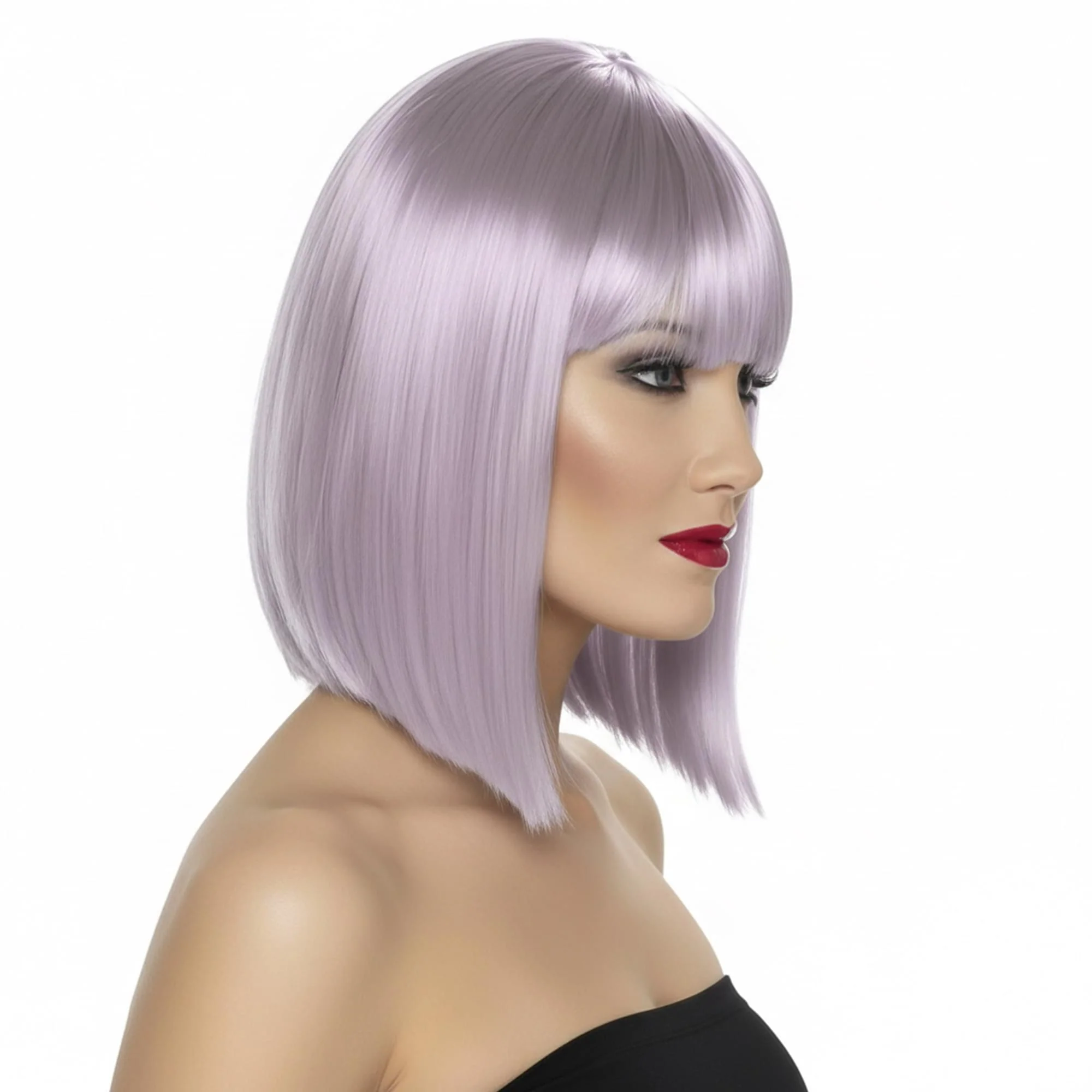 Glam Purple Wig Costume Accessory - Image 3
