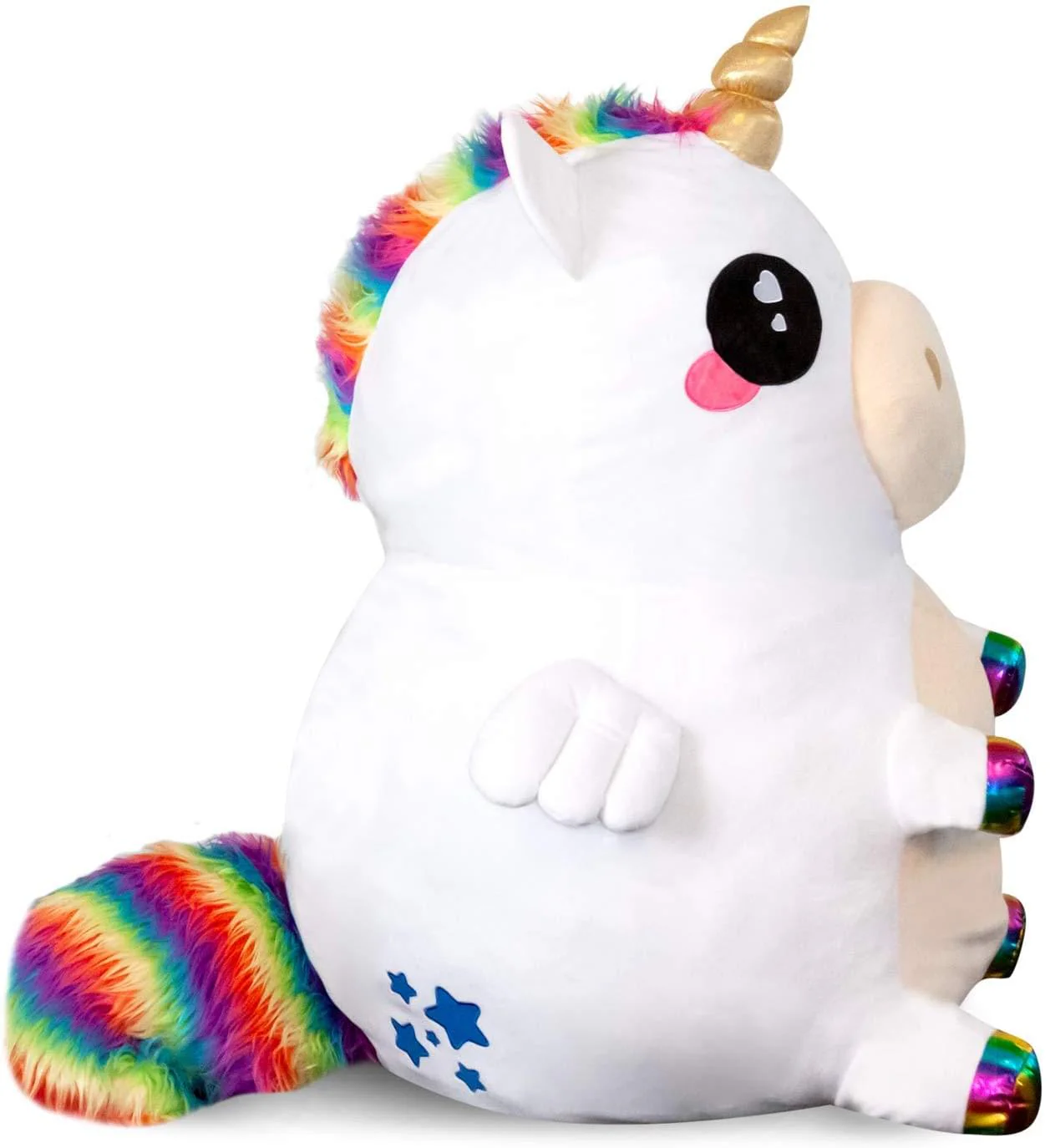 Glitter Galaxy Rainbow Unicorn 48 Inch Stuffed Animal Plush - Image 4