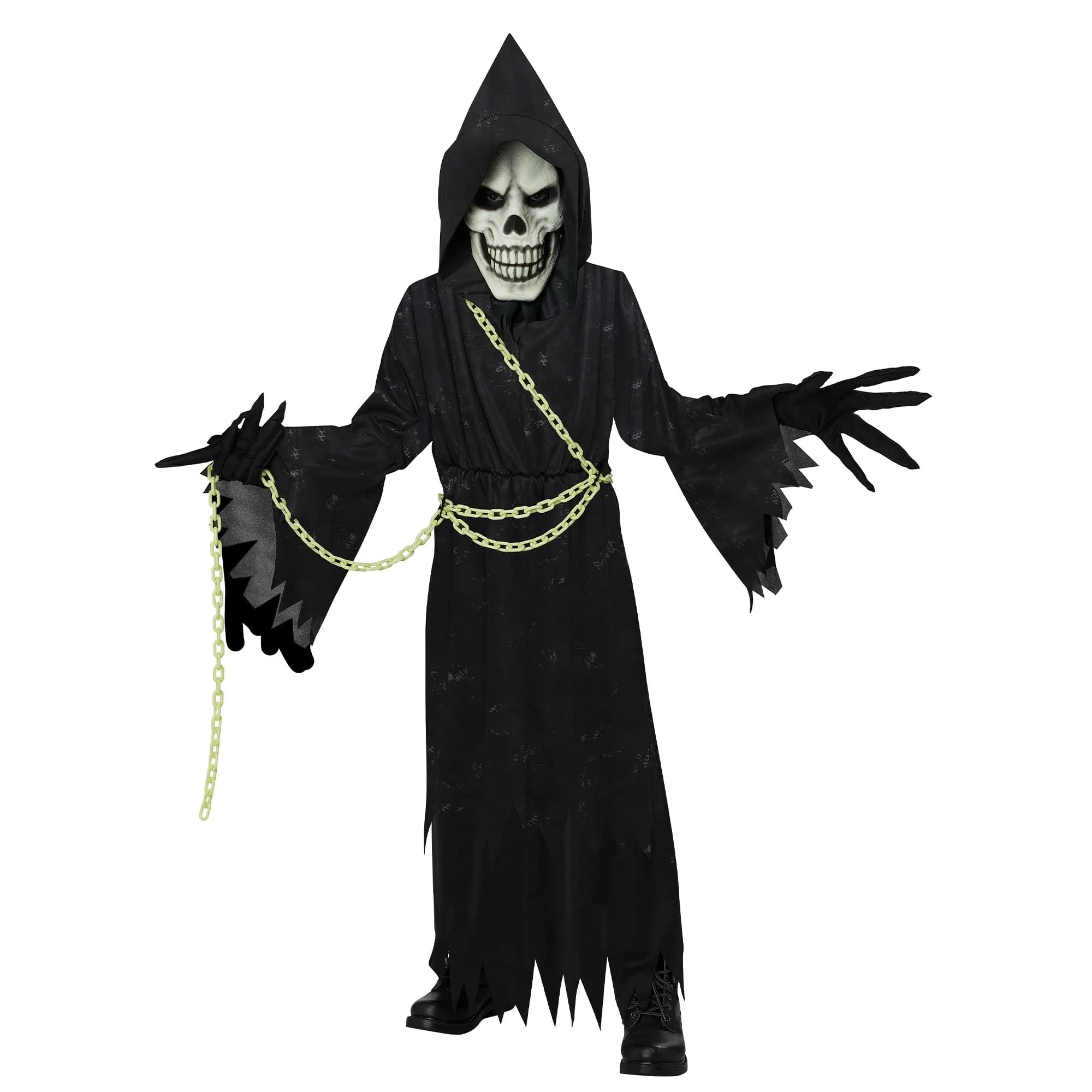 Glow In The Dark Reaper Child Costume - Image 7