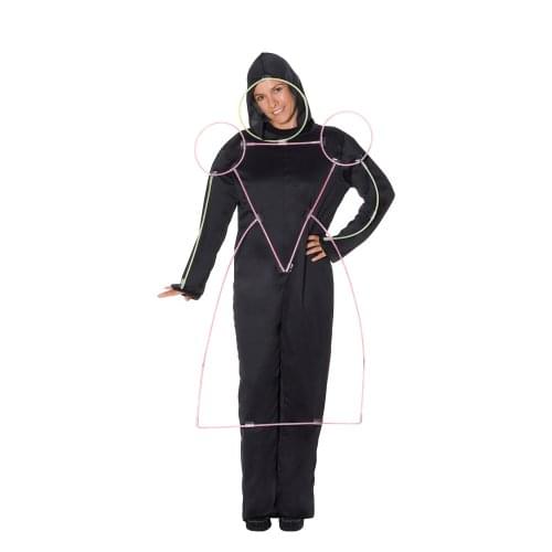 Glowman Glowprincess Pink Yellow Costume Women's