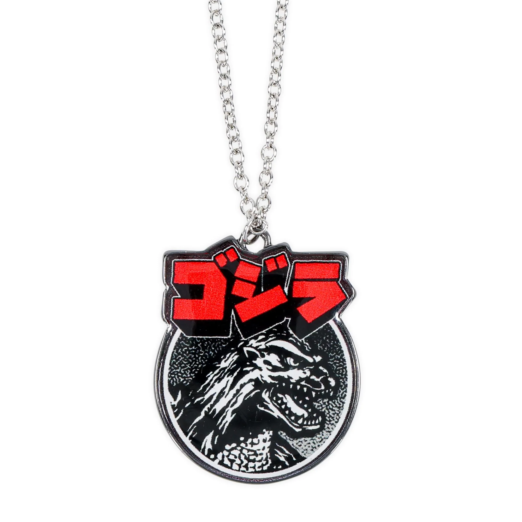Godzilla Silver Pendant Necklace - Image 3