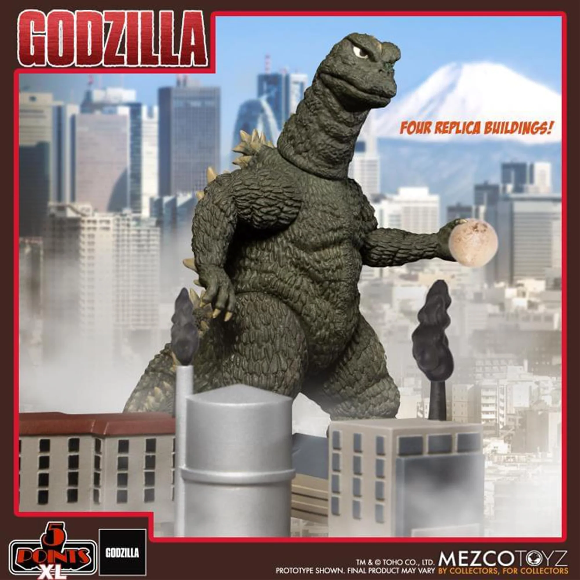 Godzilla vs Hedorah 5 Points XL Figure Box Set - Image 2