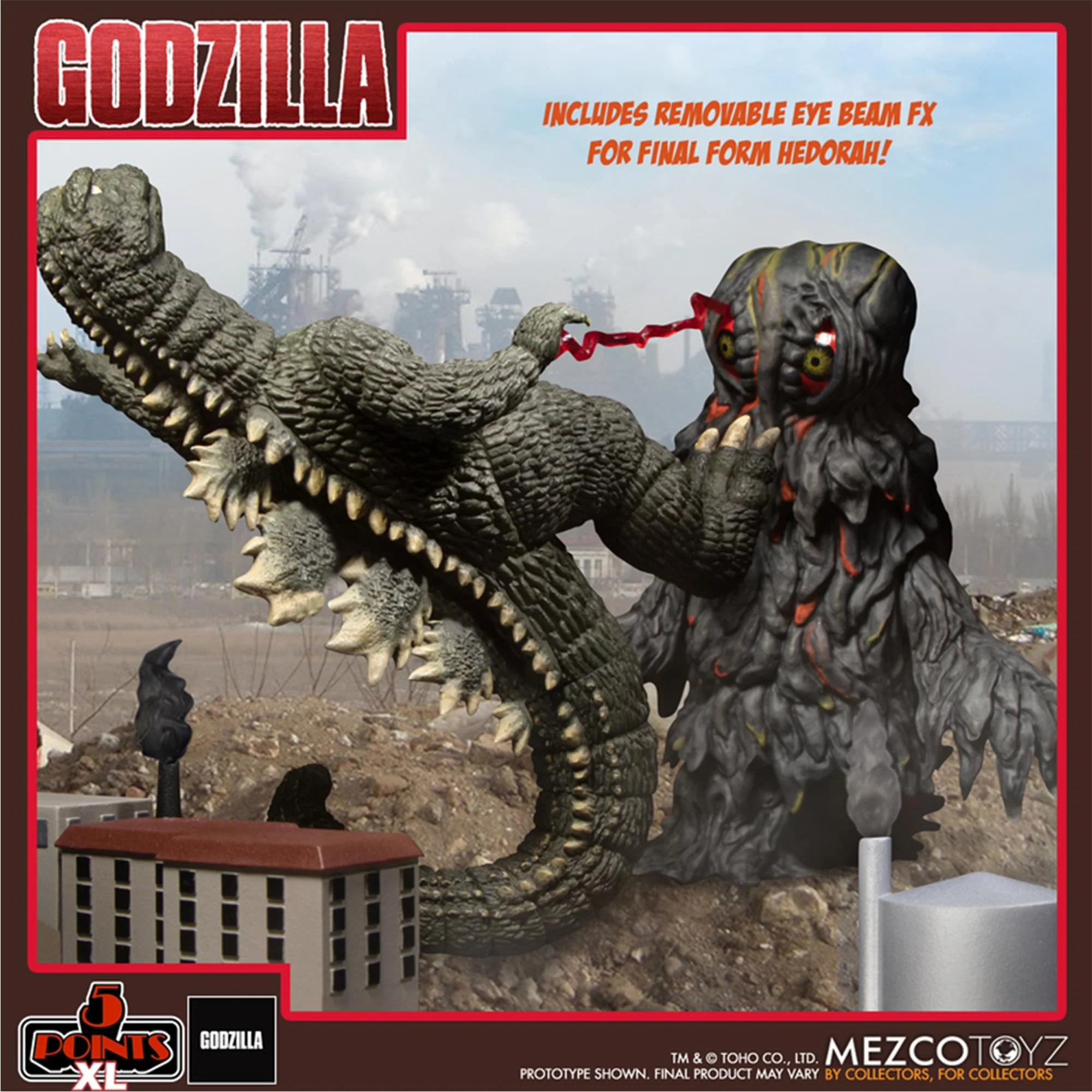 Godzilla vs Hedorah 5 Points XL Figure Box Set - Image 4