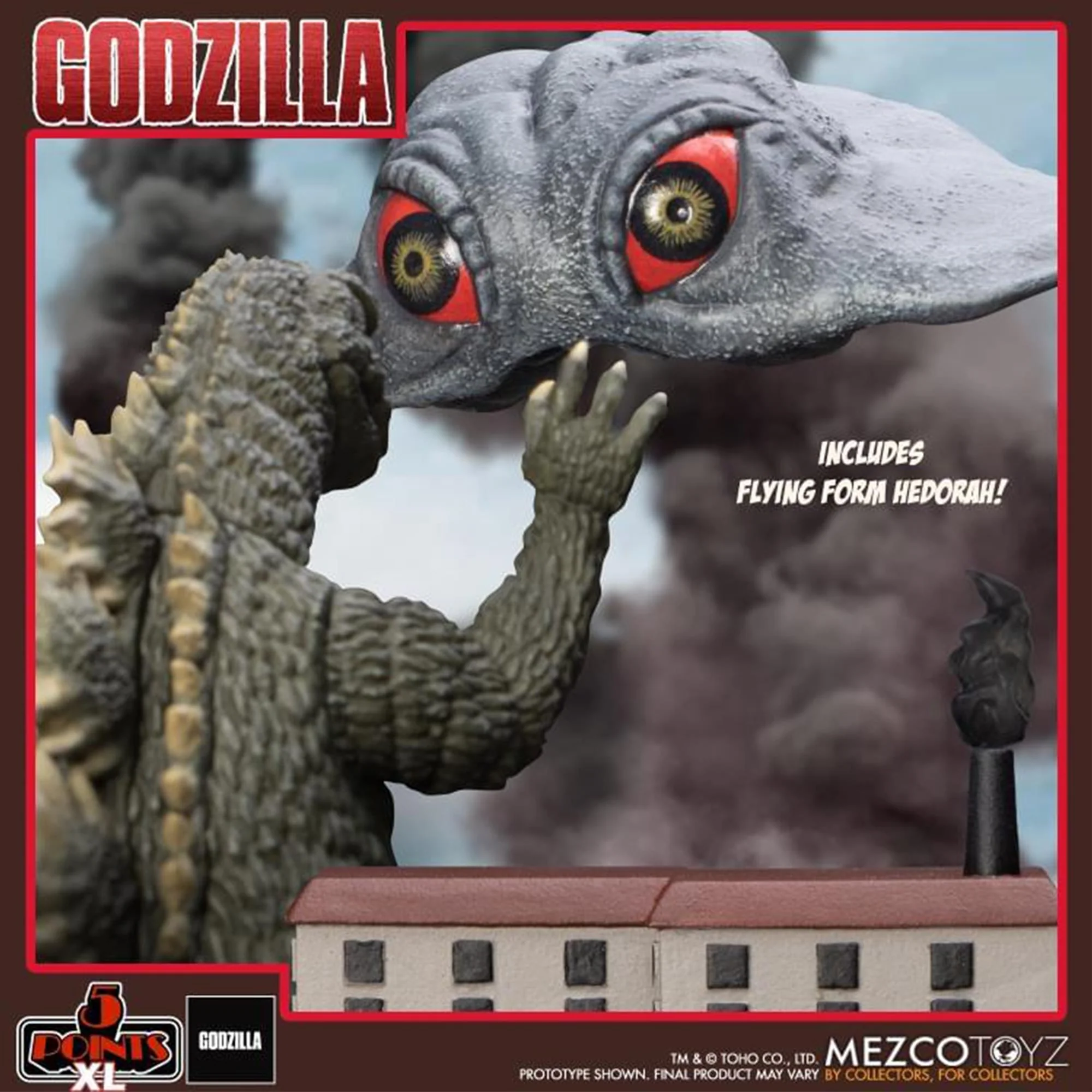 Godzilla vs Hedorah 5 Points XL Figure Box Set - Image 5