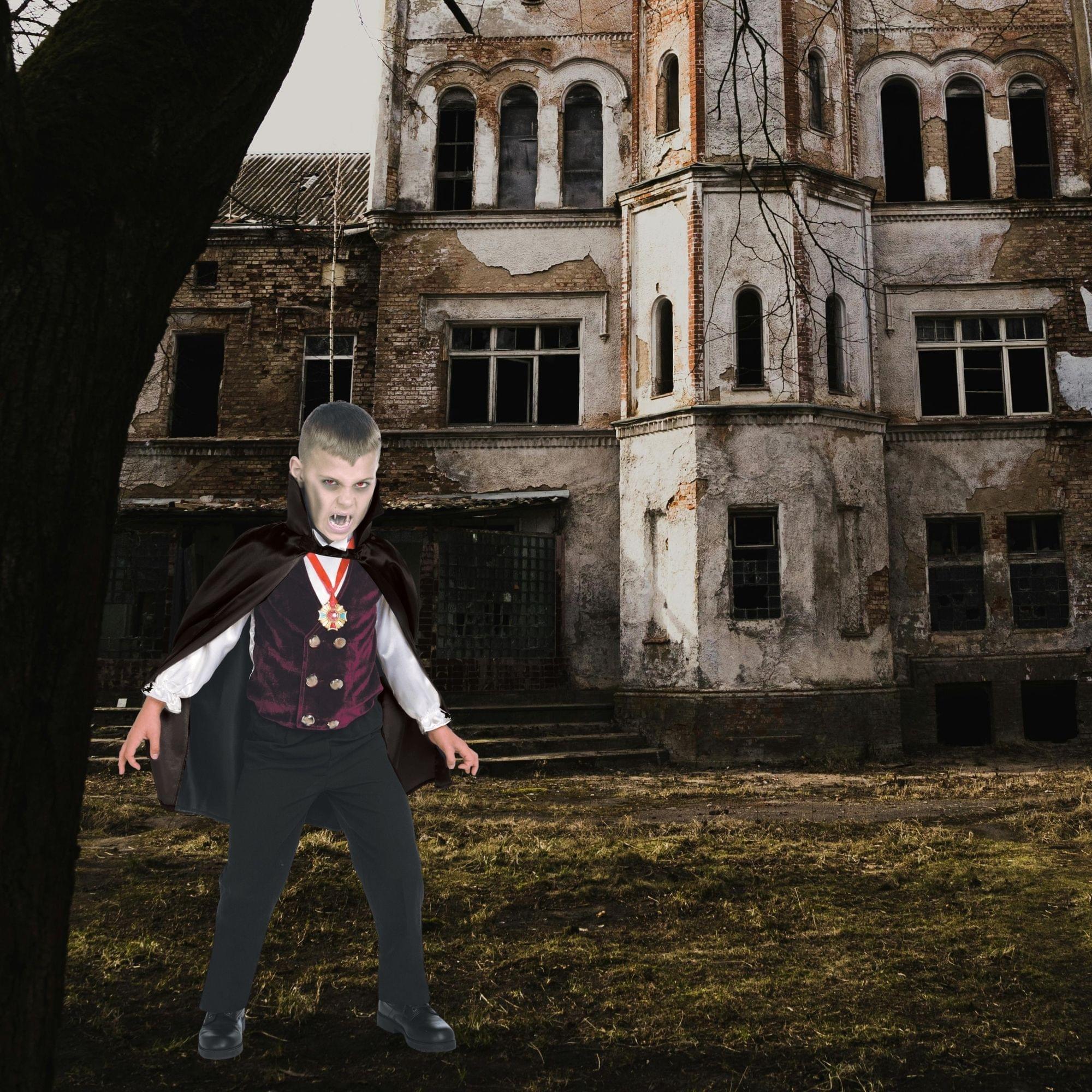 Gothic Vampire Dress Child Costume - Image 3