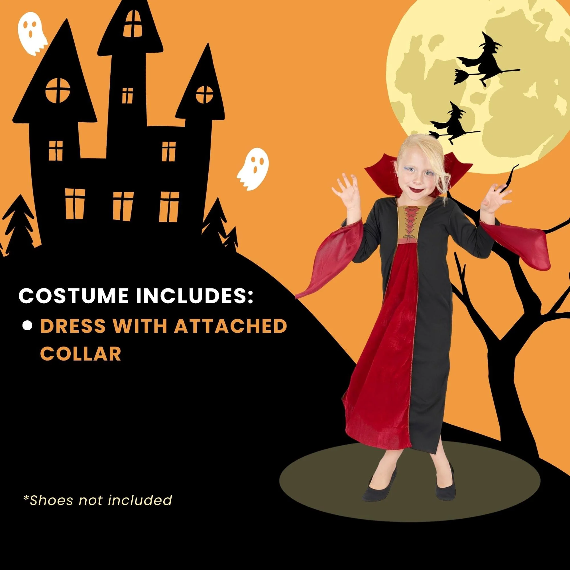 Gothic Vampiress Child Costume - Image 18