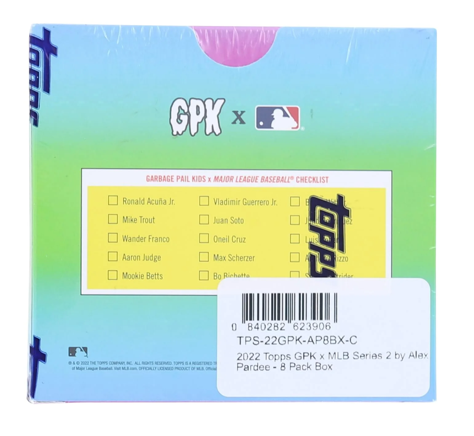 GPK x MLB 2022 Topps Series 2 by Alex Pardee | 8 Pack Box - Image 2