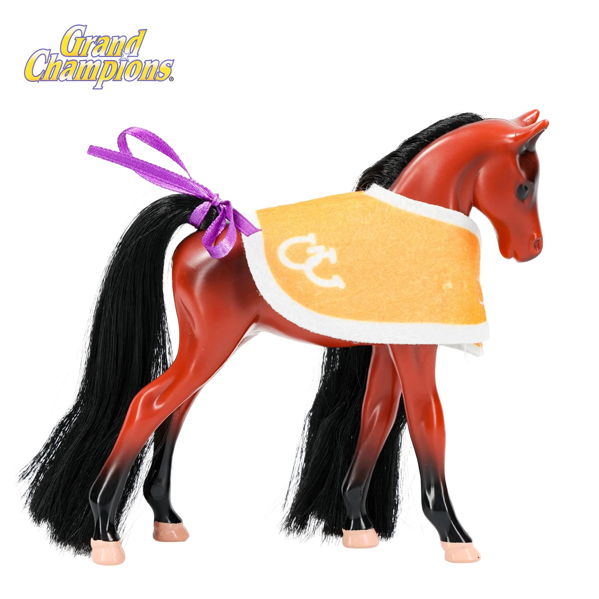 Grand Champions Mini Horse Collection Foal Figure | Bay Hackney - Image 4