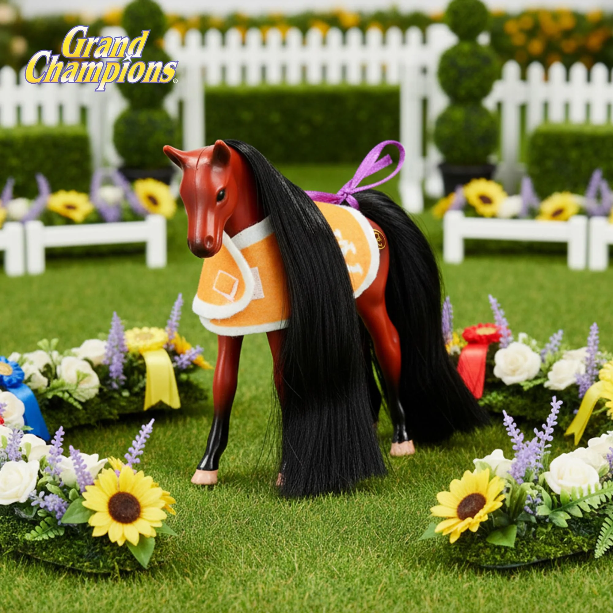 Grand Champions Mini Horse Collection Foal Figure | Bay Hackney - Image 5