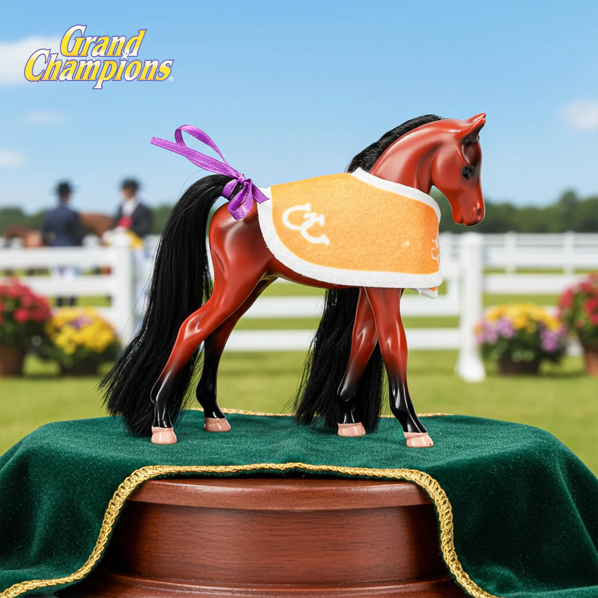 Grand Champions Mini Horse Collection Foal Figure | Bay Hackney - Image 6