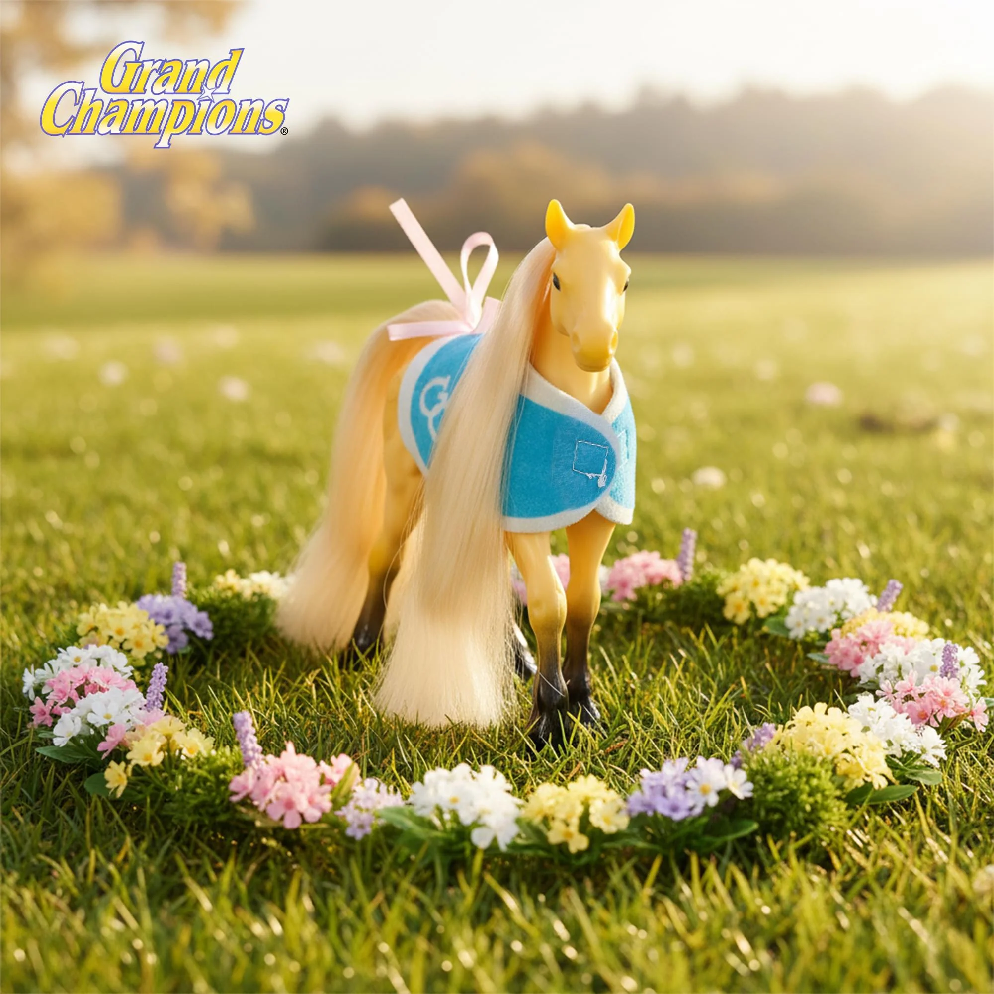 Grand Champions Mini Horse Collection Foal Figure | Palomino Quarter Horse - Image 5