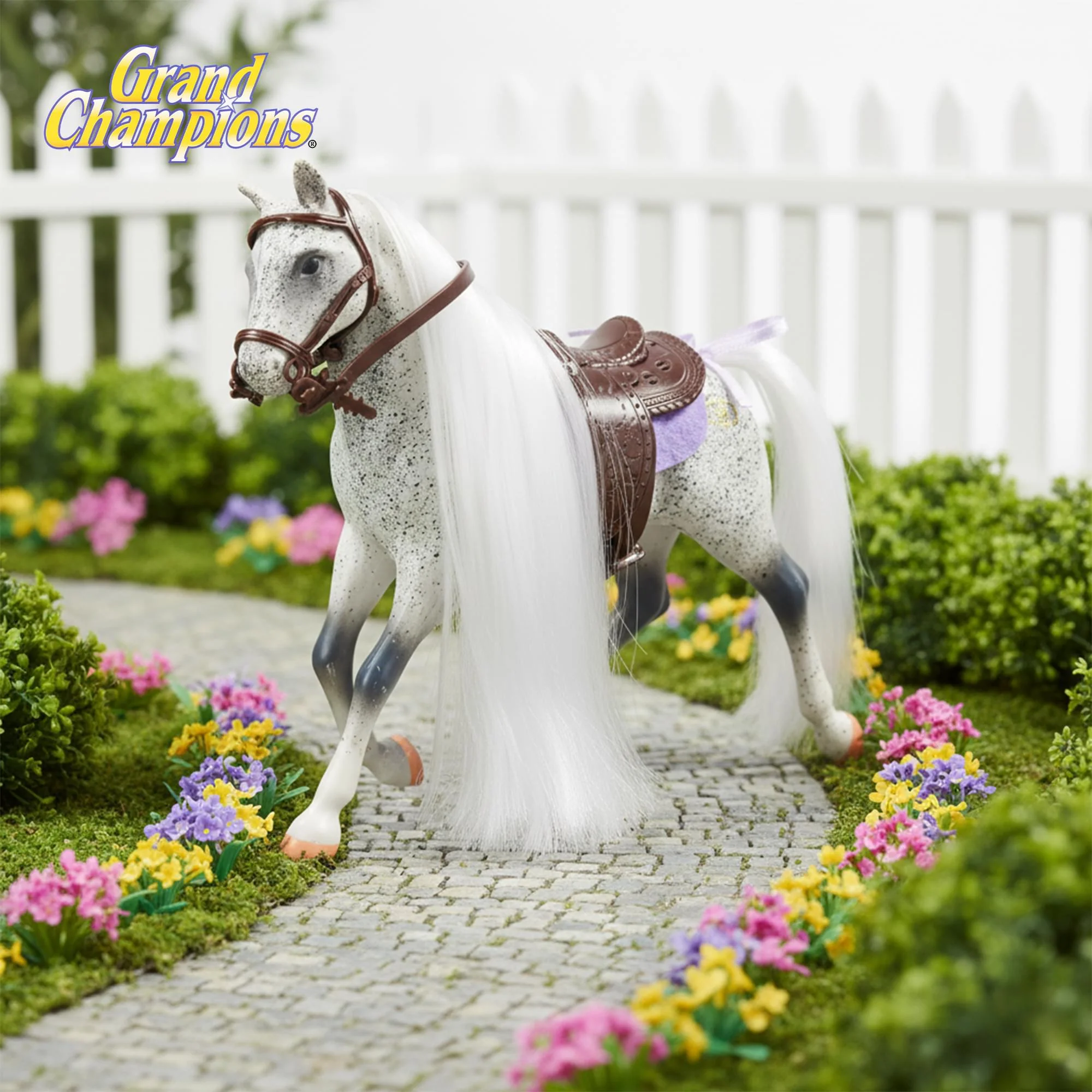 Grand Champions Premium Stallion Collection Horse Figure | Grey Arabian - Image 7