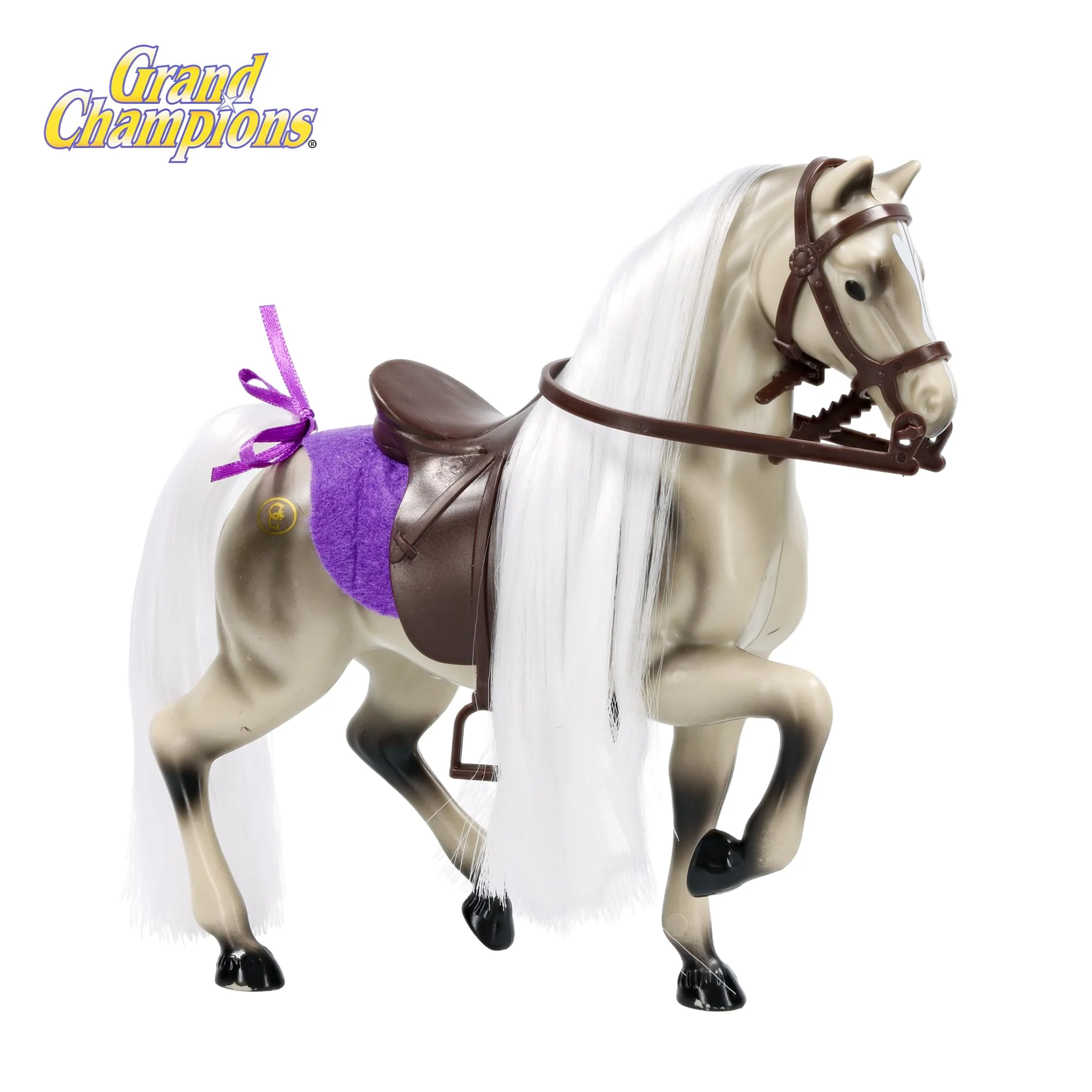Grand Champions Premium Stallion Collection Horse Figure | Grey Warmblood - Image 4