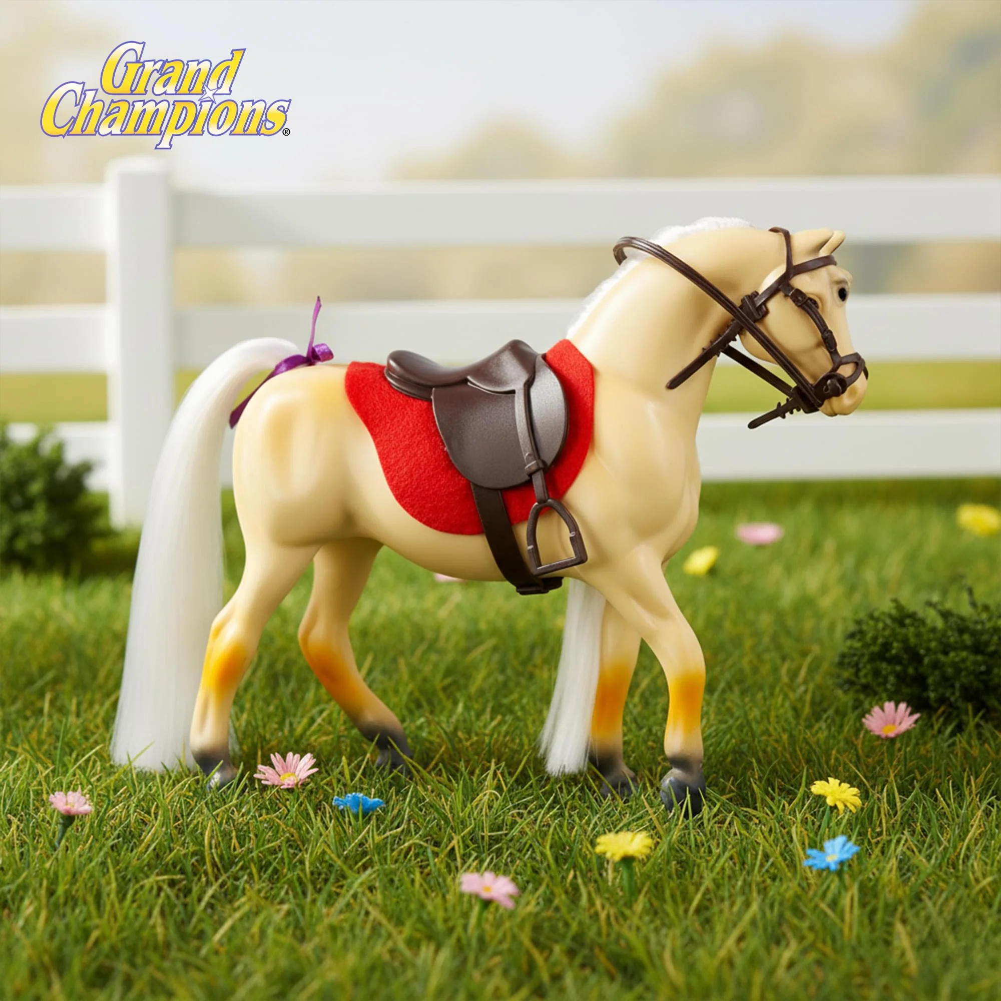 Grand Champions Premium Stallion Collection Horse Figure | Palomino Half Arabian - Image 6