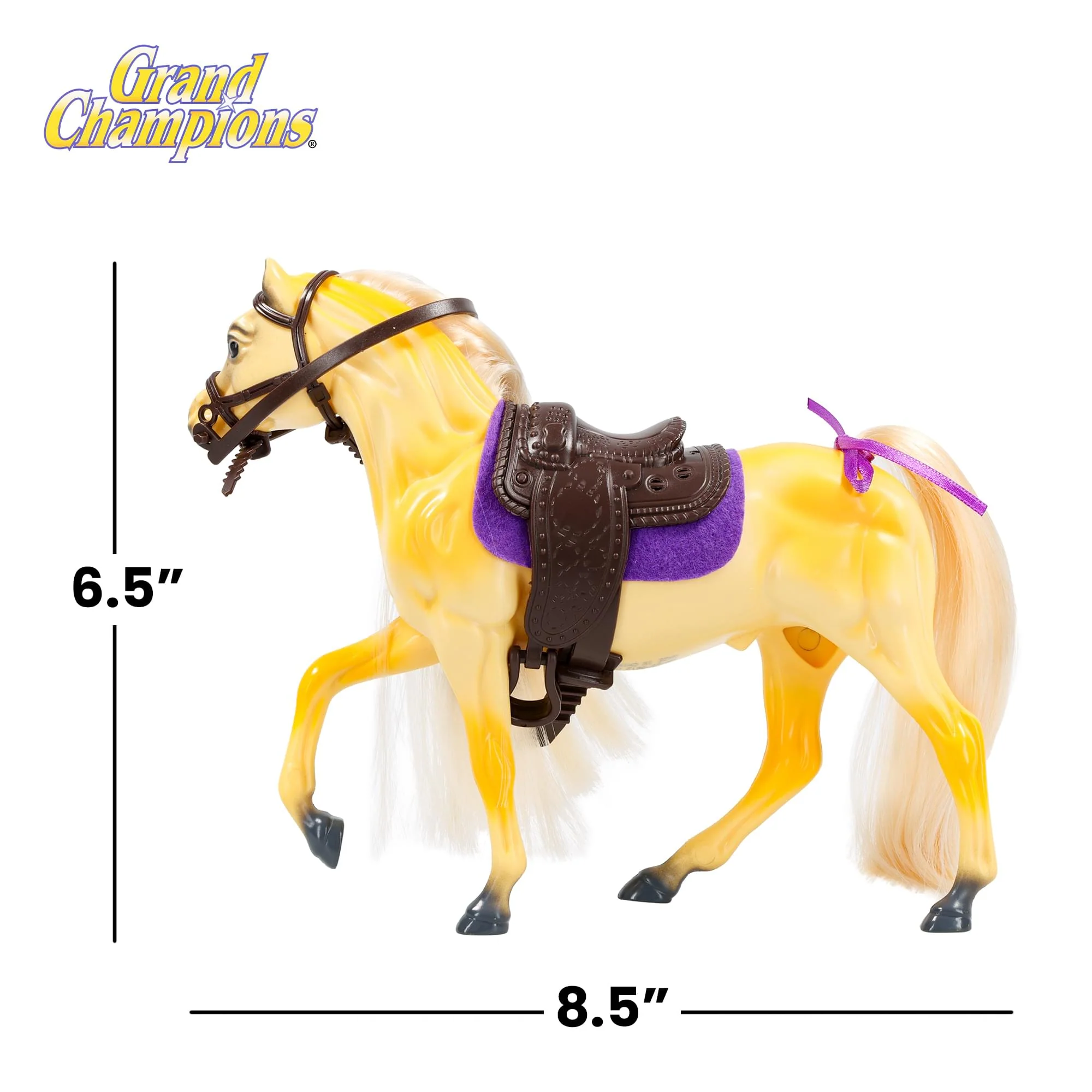 Grand Champions Premium Stallion Collection Horse Figure | Palomino Morgan - Image 2