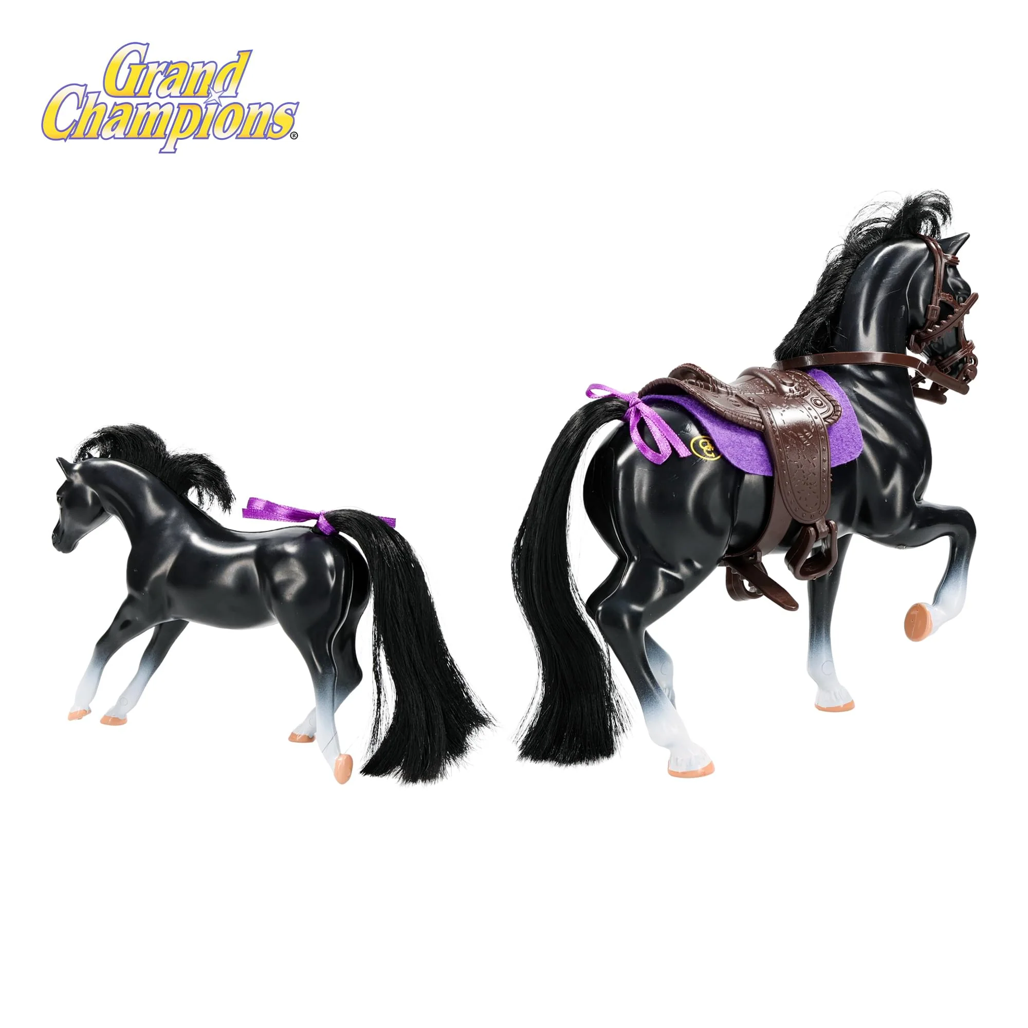 Grand Champions Premium Stallion Collection Set Of 2 | Black Warmblood - Image 3