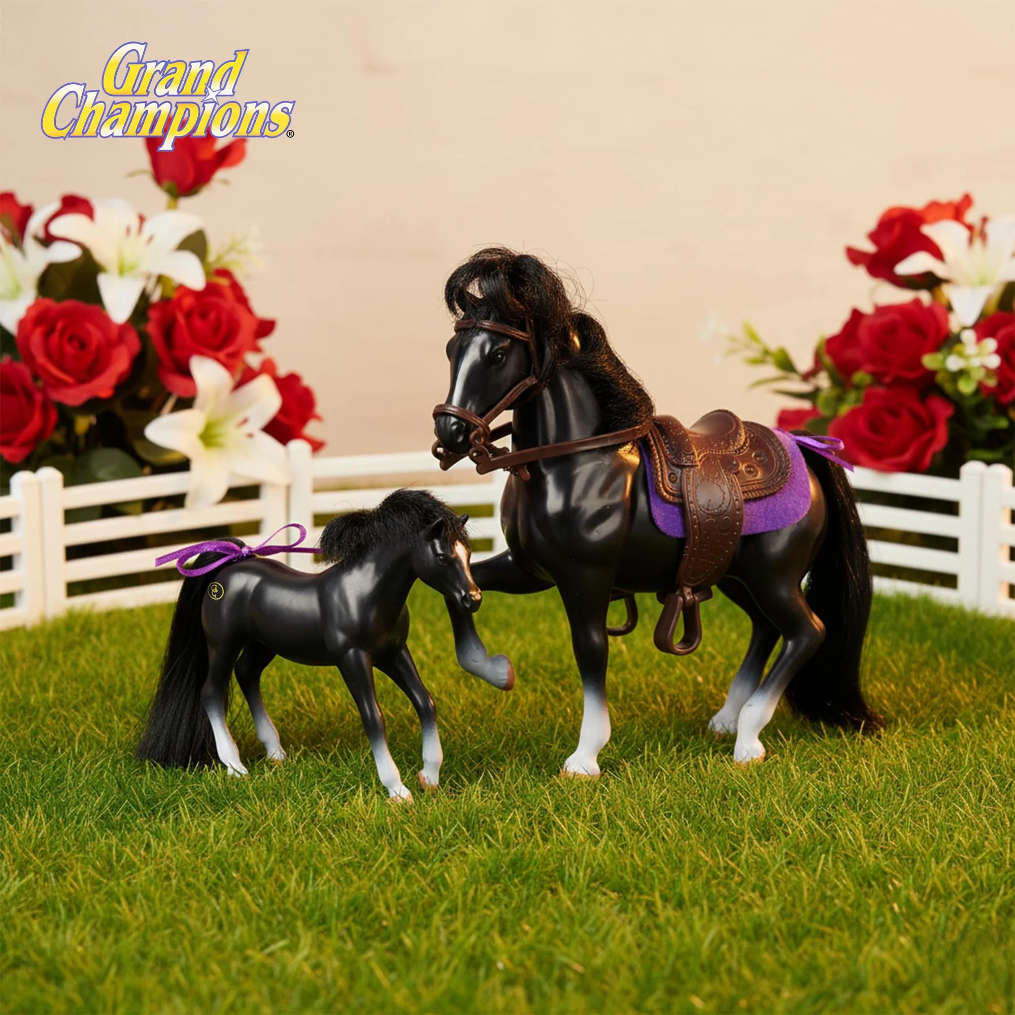Grand Champions Premium Stallion Collection Set Of 2 | Black Warmblood - Image 5