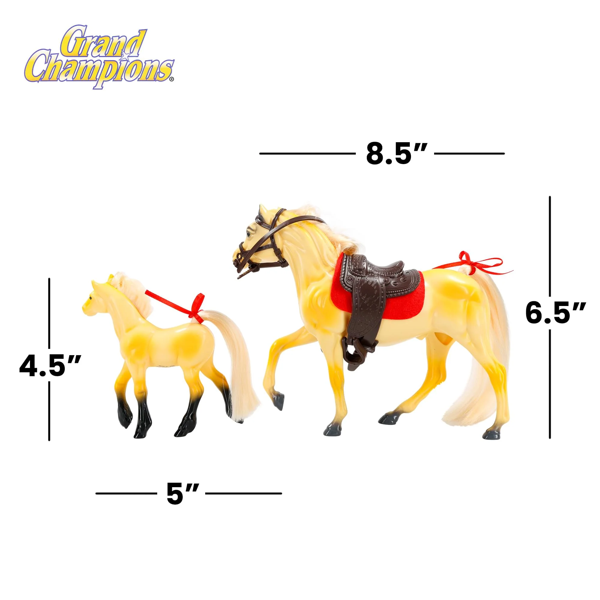 Grand Champions Premium Stallion Collection Set Of 2 | Palomino Morgan - Image 2