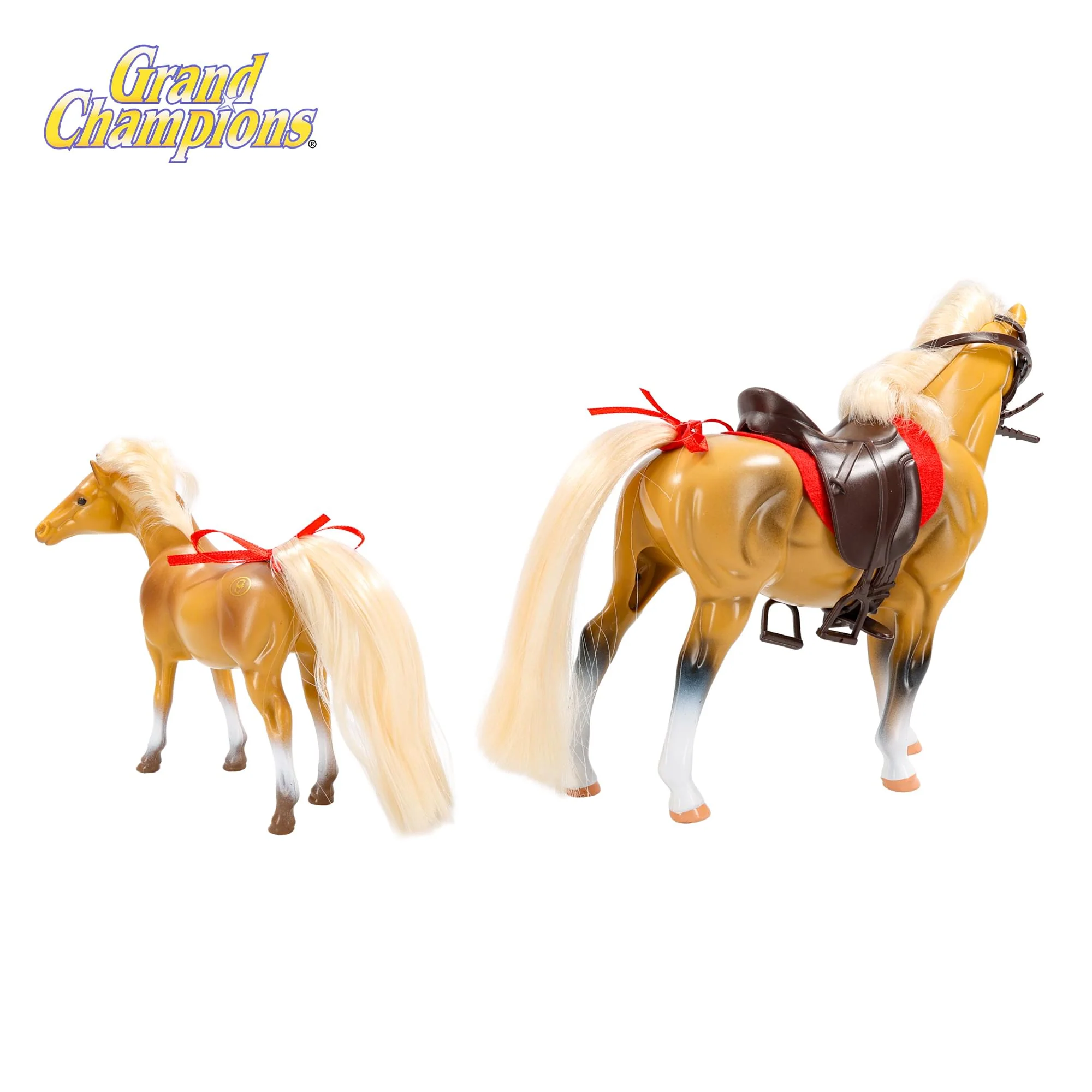 Grand Champions Premium Stallion Collection Set Of 2 | Palomino Quarter Horse - Image 3