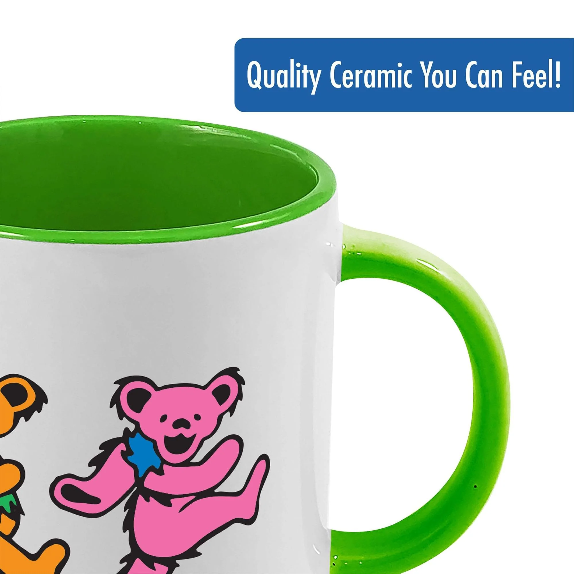 Grateful Dead Dancing Bears 20oz Ceramic Coffee Mug - Image 3