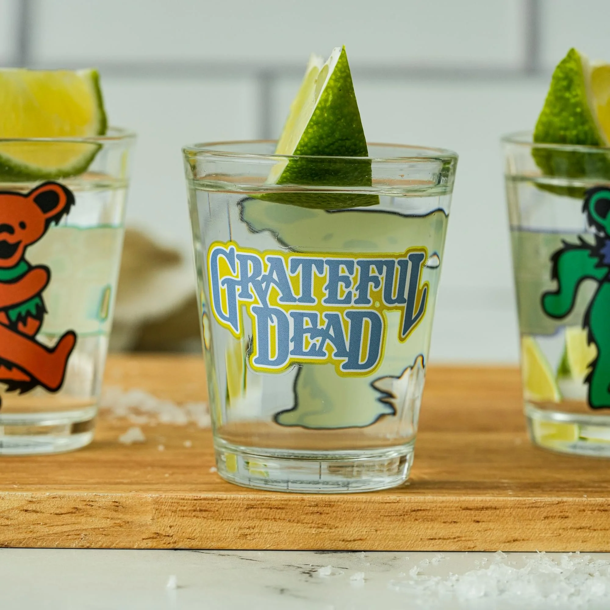 Grateful Dead Dancing Bears 4-Piece 1.5oz Shot Glass Set - Image 6