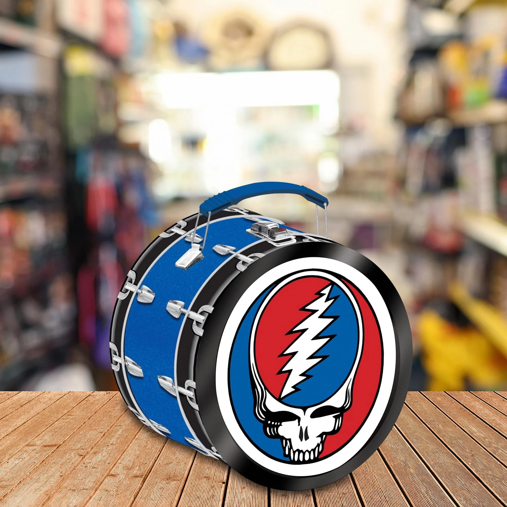 Grateful Dead Drum Shaped Tin Fun Box - Image 4