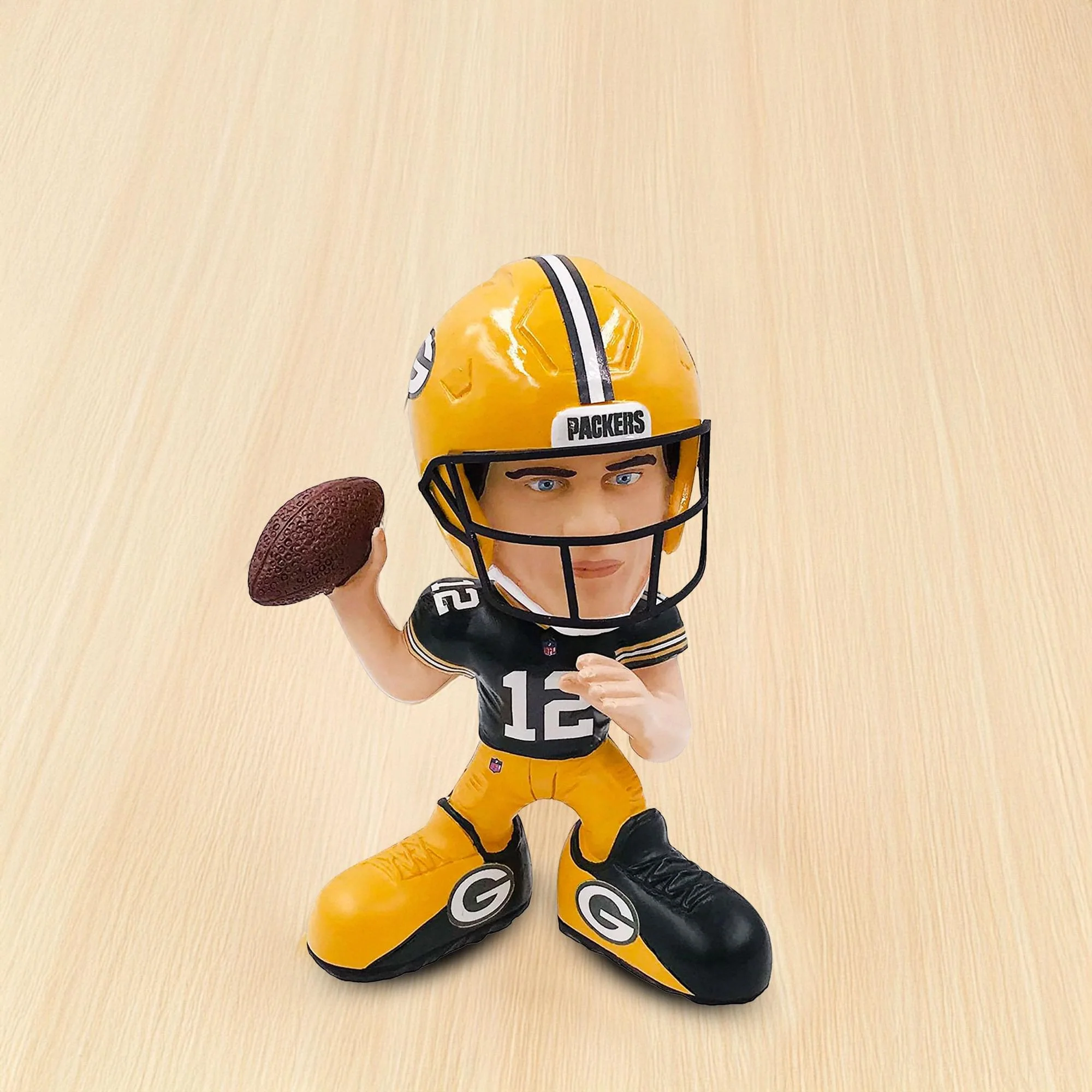 Green Bay Packers Aaron Rodgers #12 NFL Showstomperz Mini Bobble - Image 3
