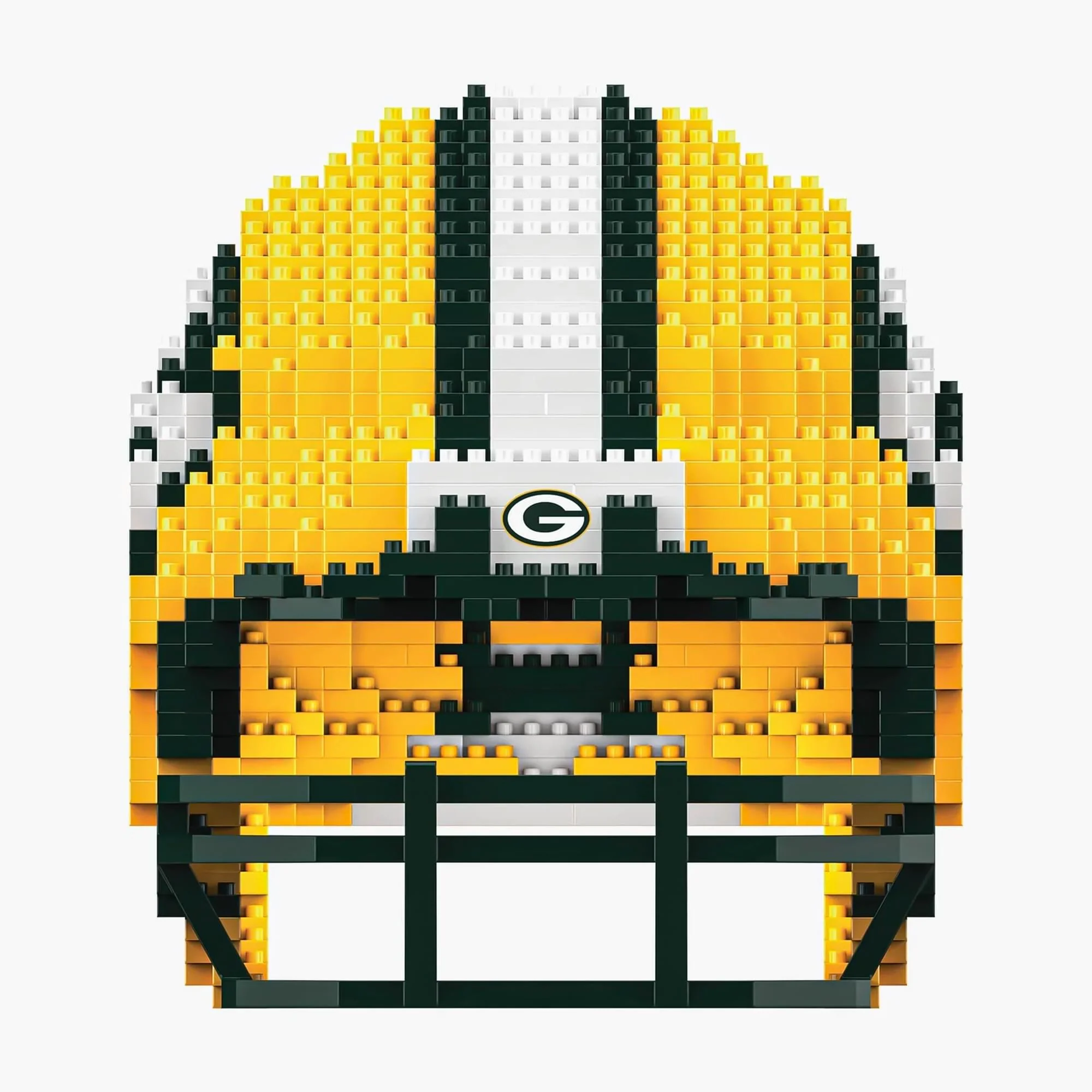 Green Bay Packers NFL FOCO BRXLZ Helmet Building Block Set - Image 5