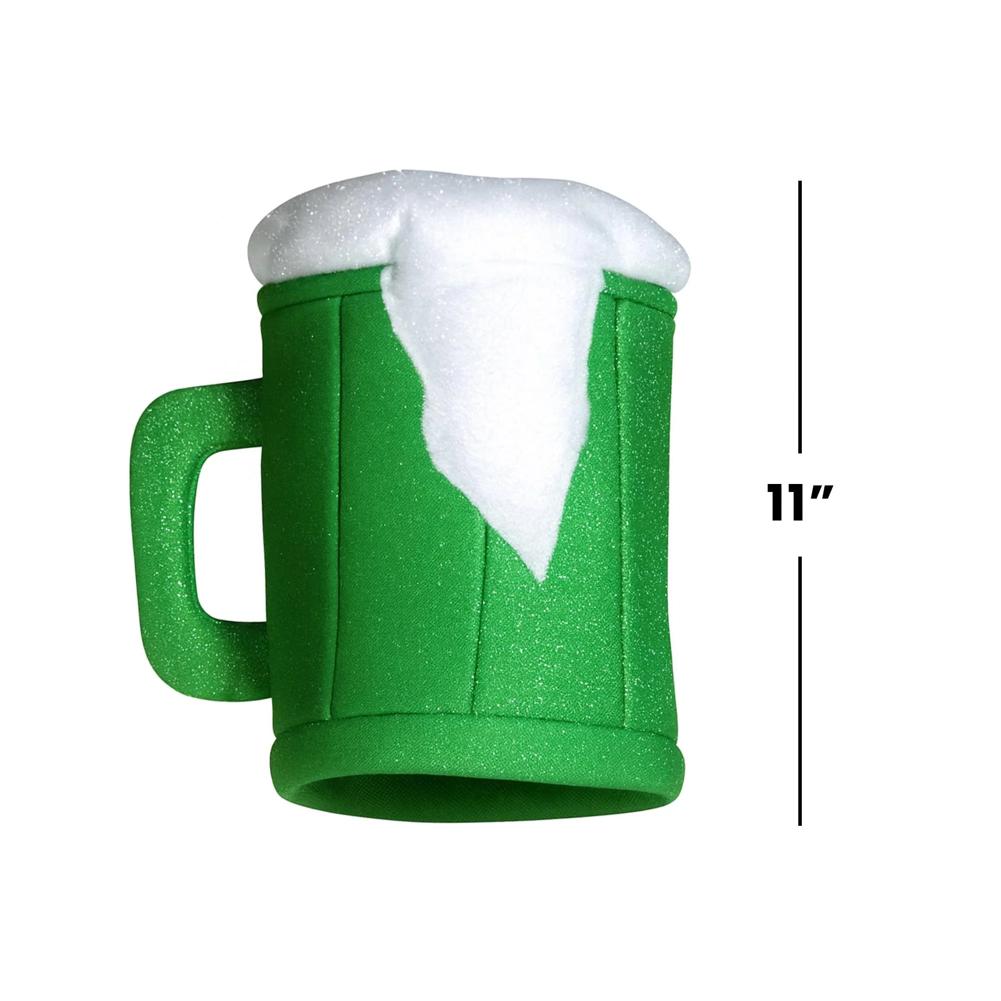 Green Beer Mug Adult Costume Hat - Image 4