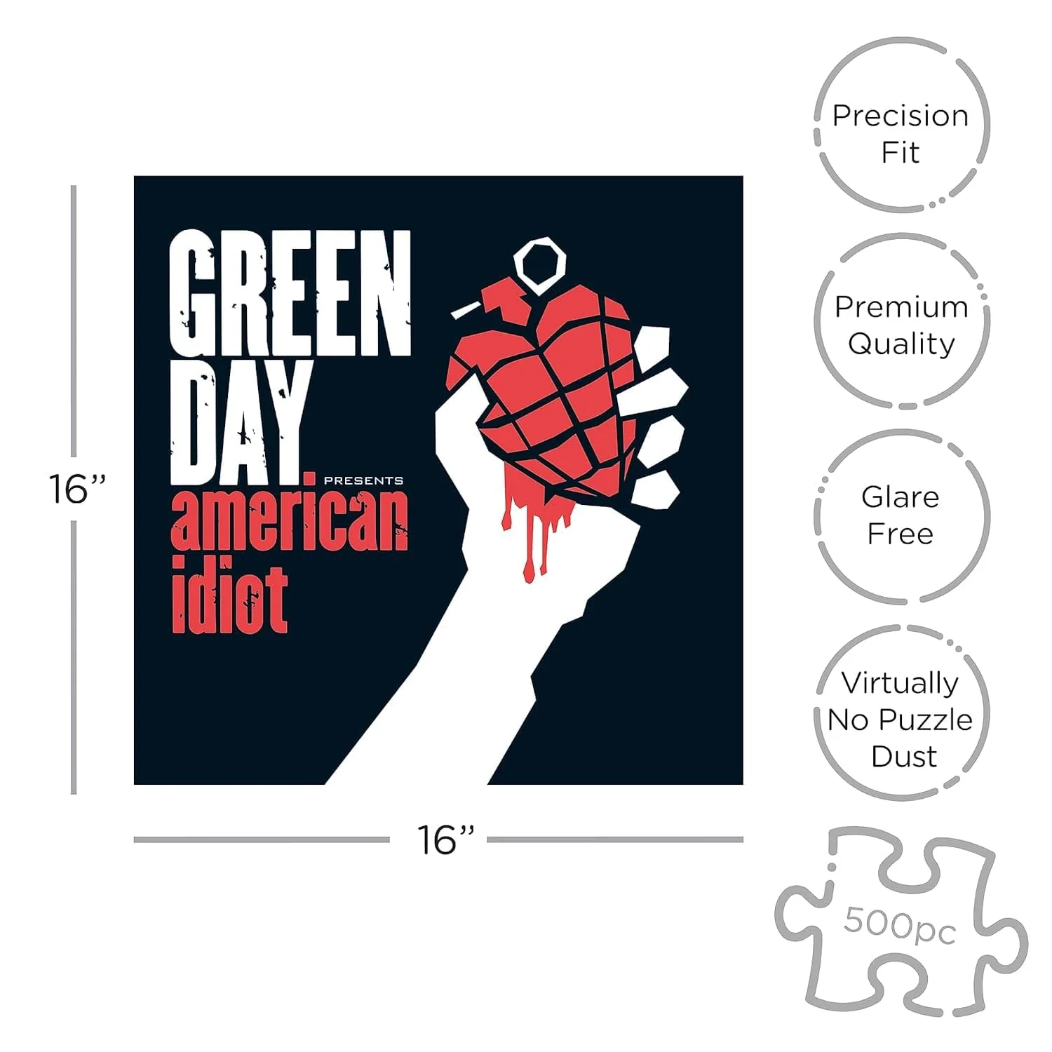 Green Day American Idiot 500 Piece Jigsaw Puzzle - Image 3