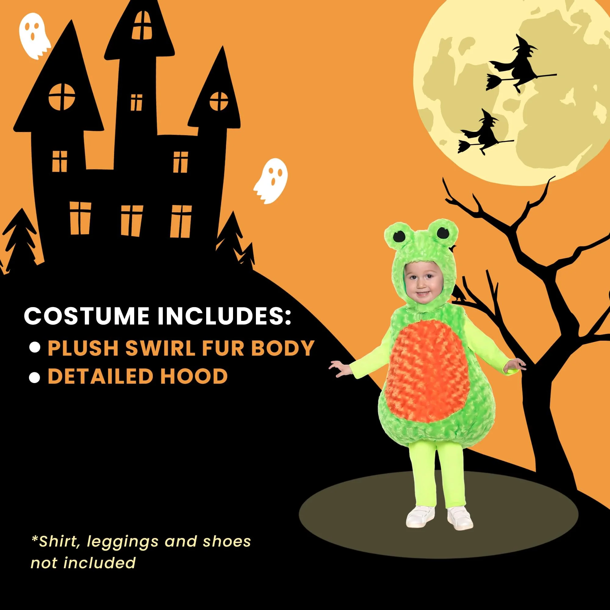 Green Tree Frog Plush Baby Costume With Hood - Image 19