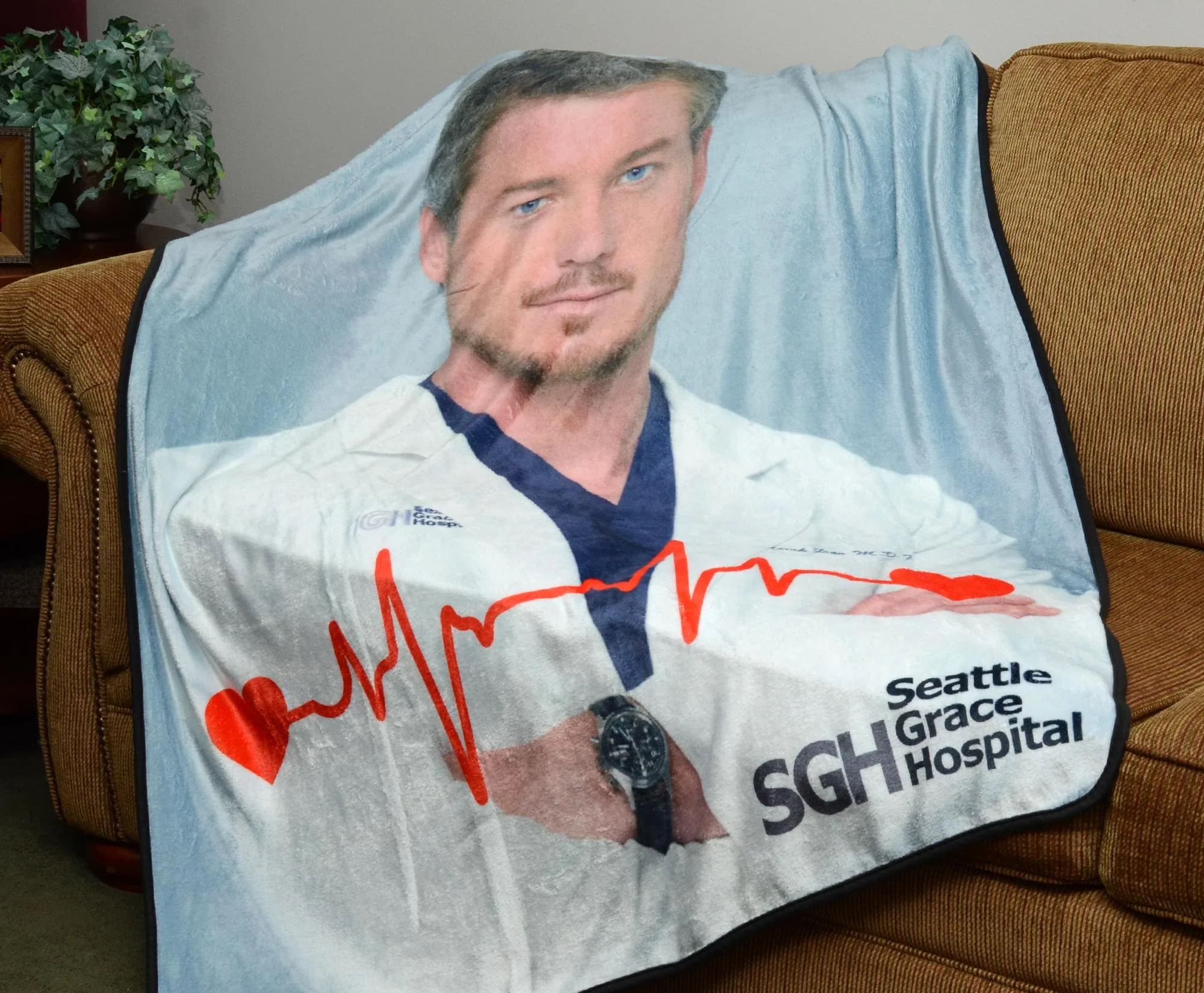 Grey's Anatomy McSteamy Fleece Throw Blanket | 45 x 60 Inches - Image 3