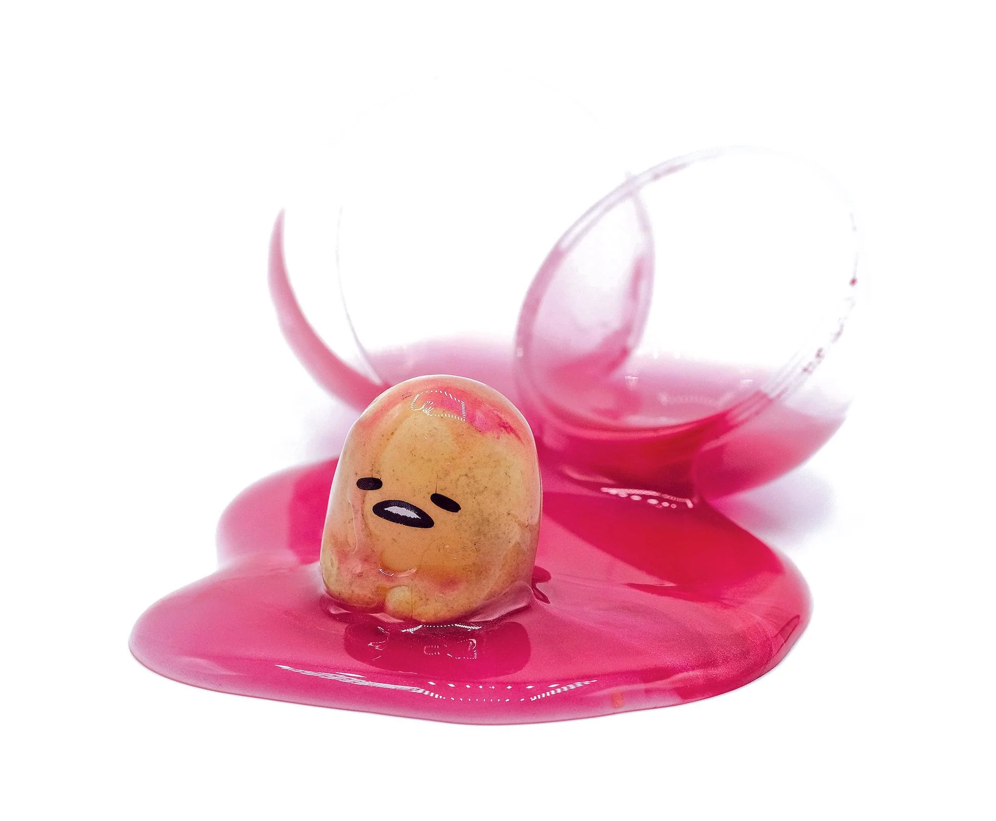 Gudetama The Lazy Egg Metallic Slime & Mini Figure | Red - Image 2