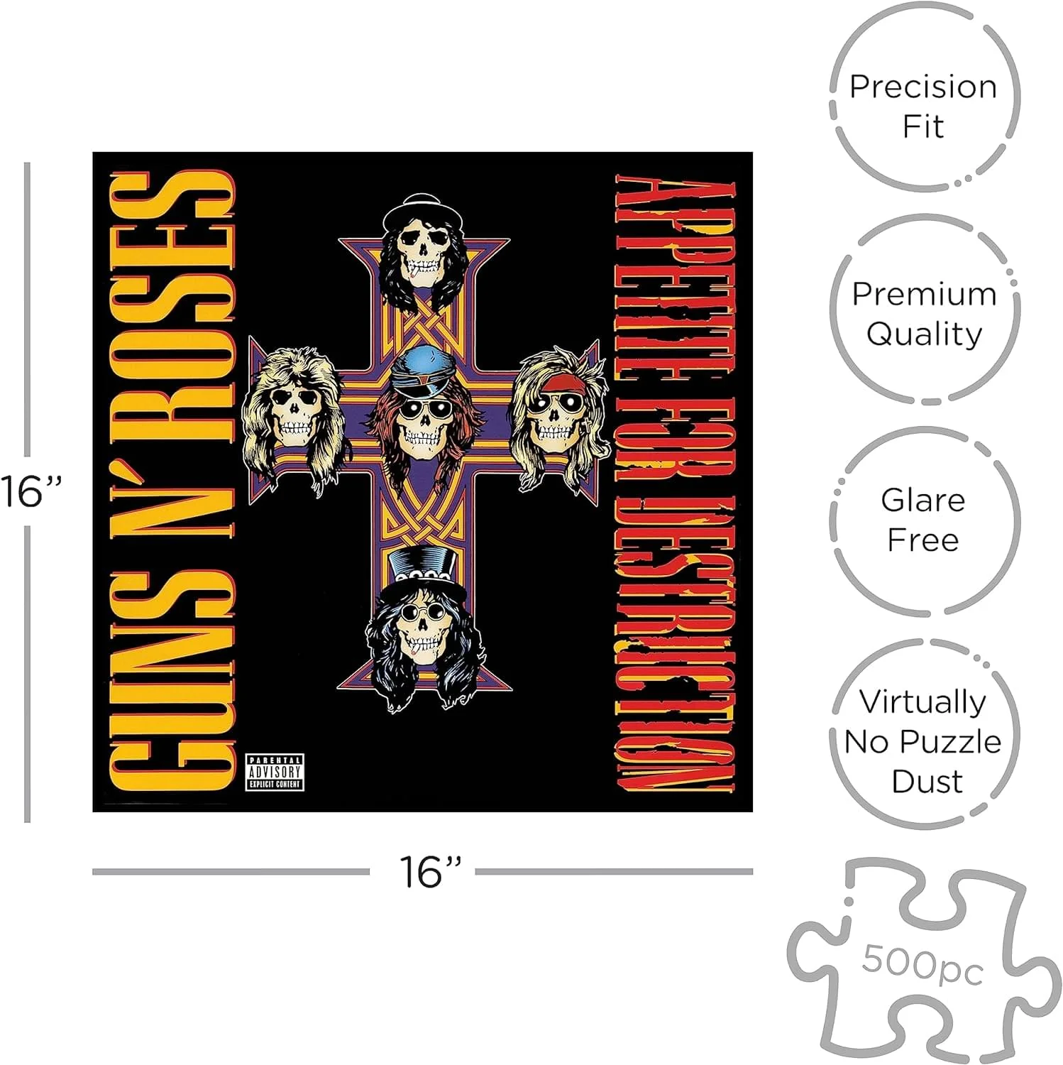 Guns N Roses Appetite For Destruction 2 500 Piece Jigsaw Puzzle - Image 3