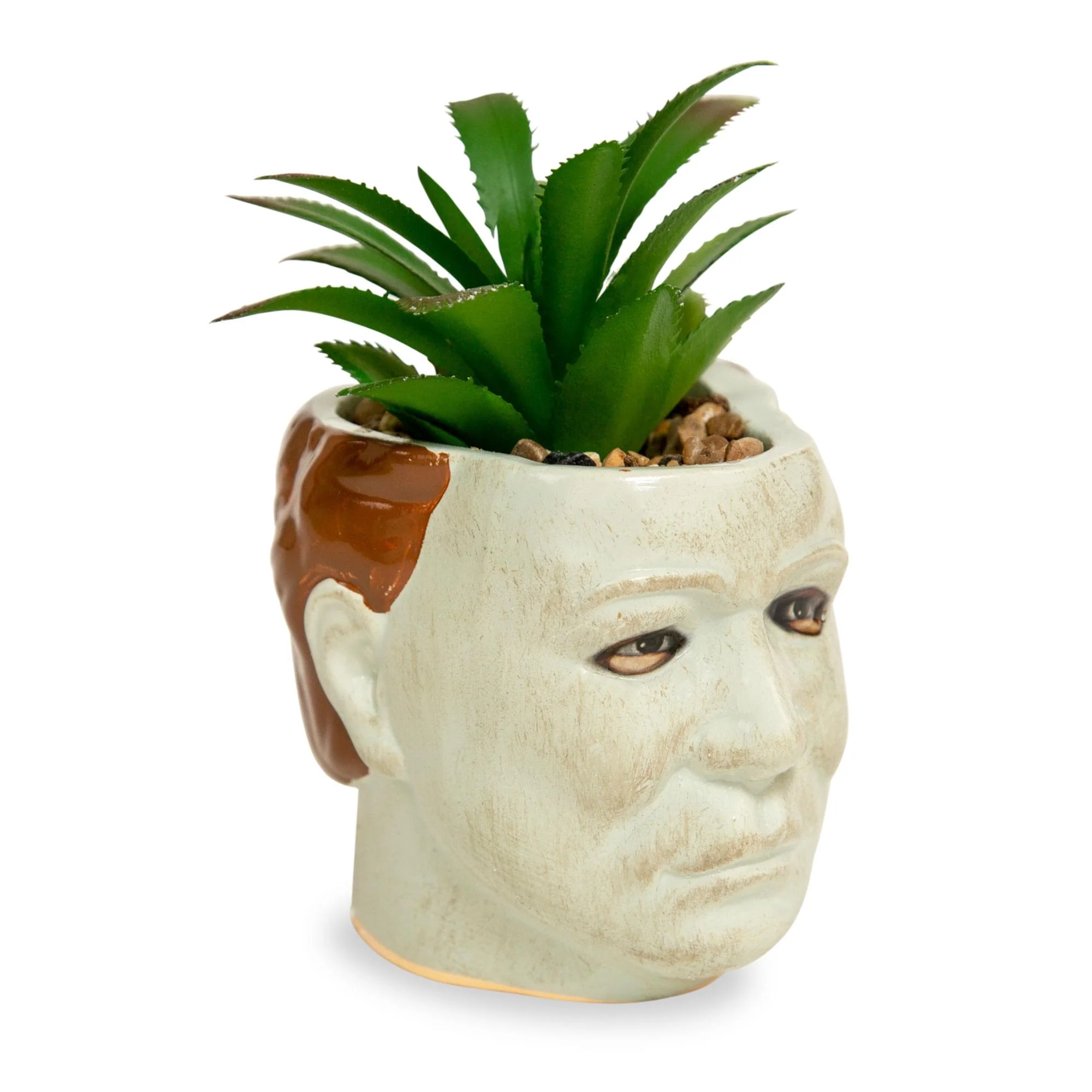 Halloween Michael Myers 3-Inch Ceramic Mini Planter With Artificial Succulent - Image 2