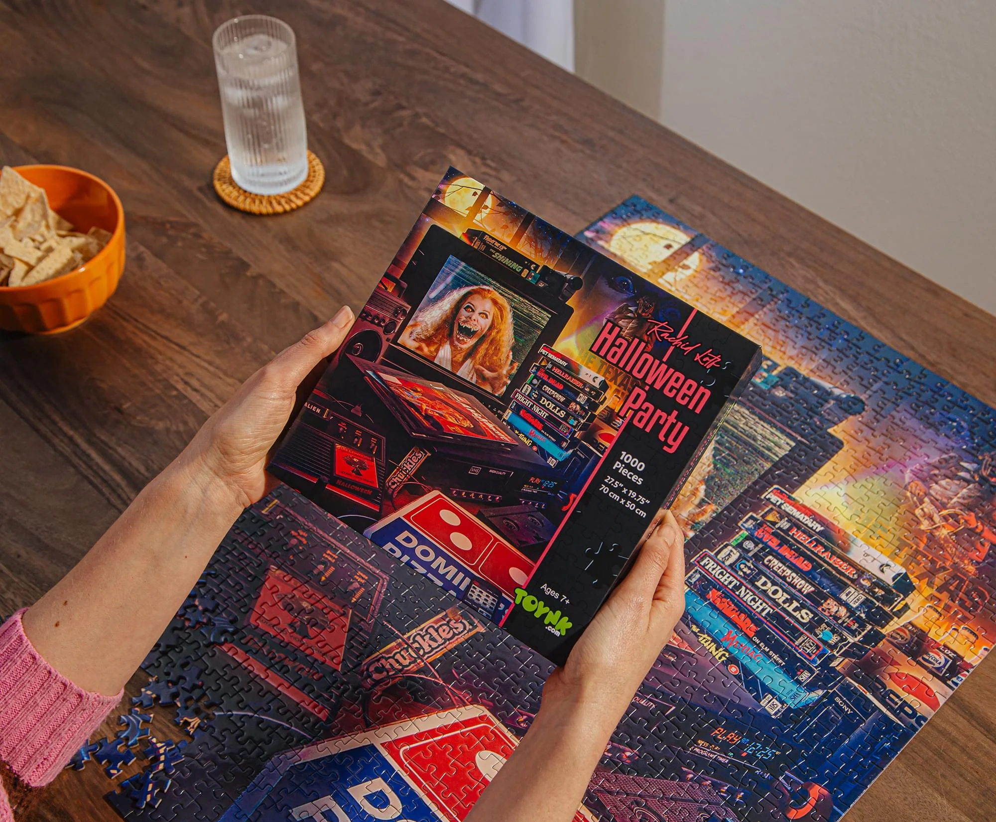 Halloween Pizza Party 1000-Piece Jigsaw Puzzle By Rachid Lotf | Toynk Exclusive - Image 5