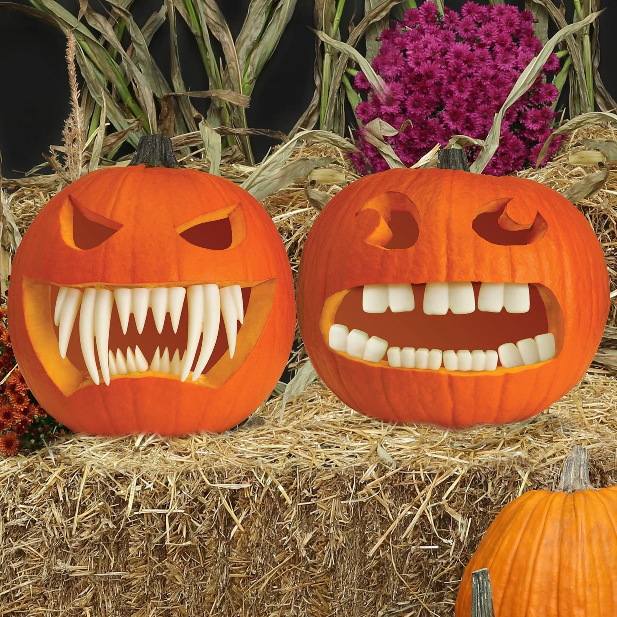 Halloween Pumpkin Accessory Kit | Fang Teeth - Image 4