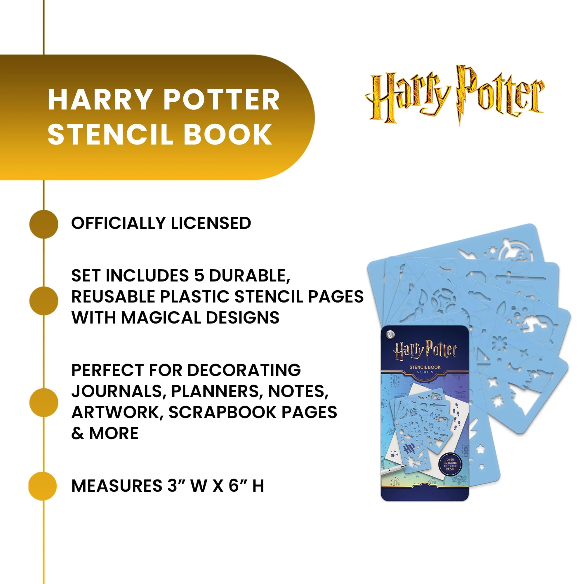 Harry Potter 5-Page Stencil Book - Image 9