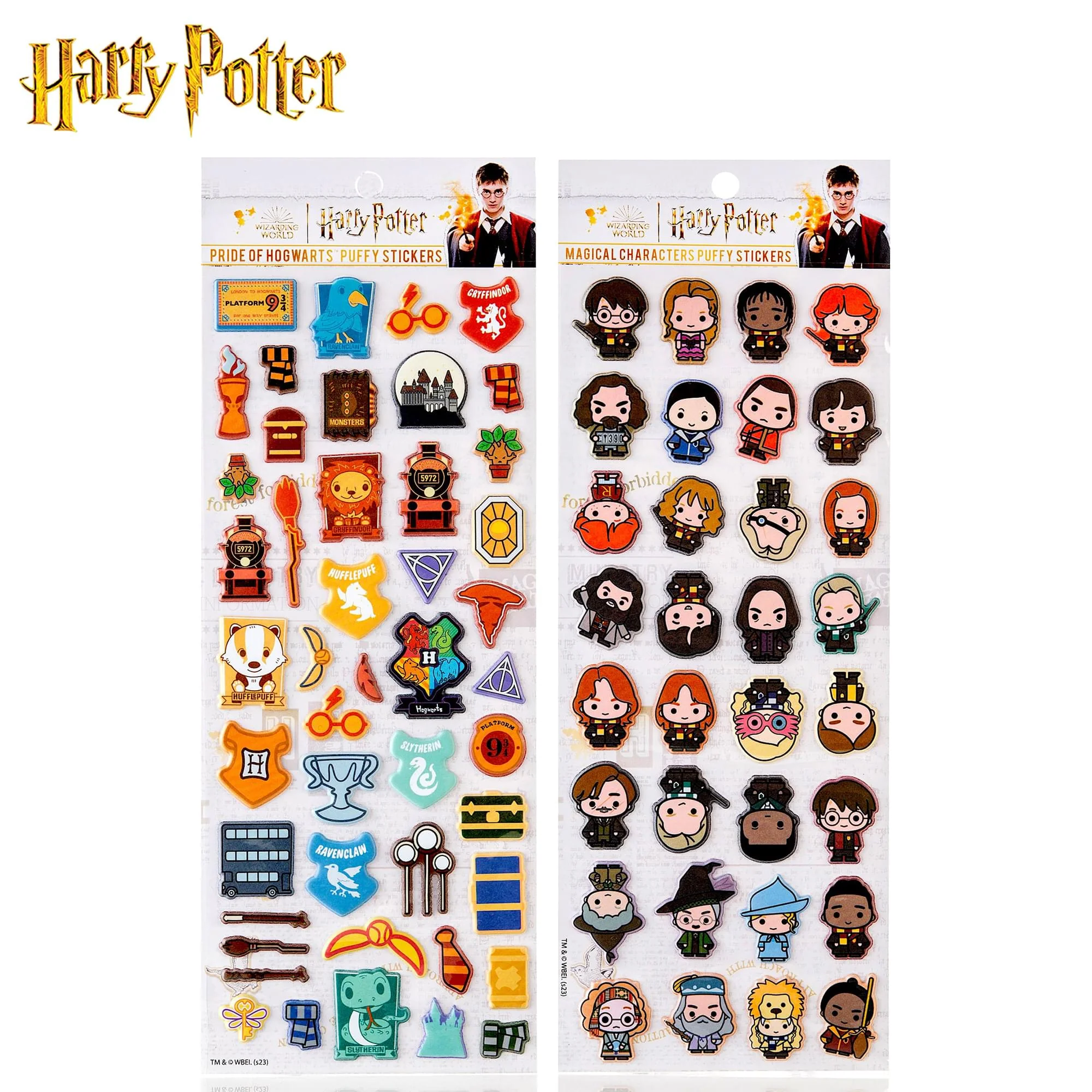 Harry Potter Chibi Puffy Sticker Sheets | 4-Pack - Image 3