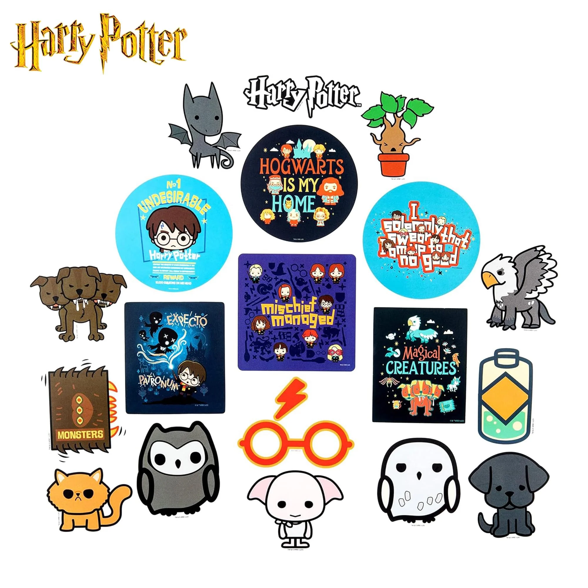 Harry Potter Chibi Vinyl Decal 50-Pack - Image 4