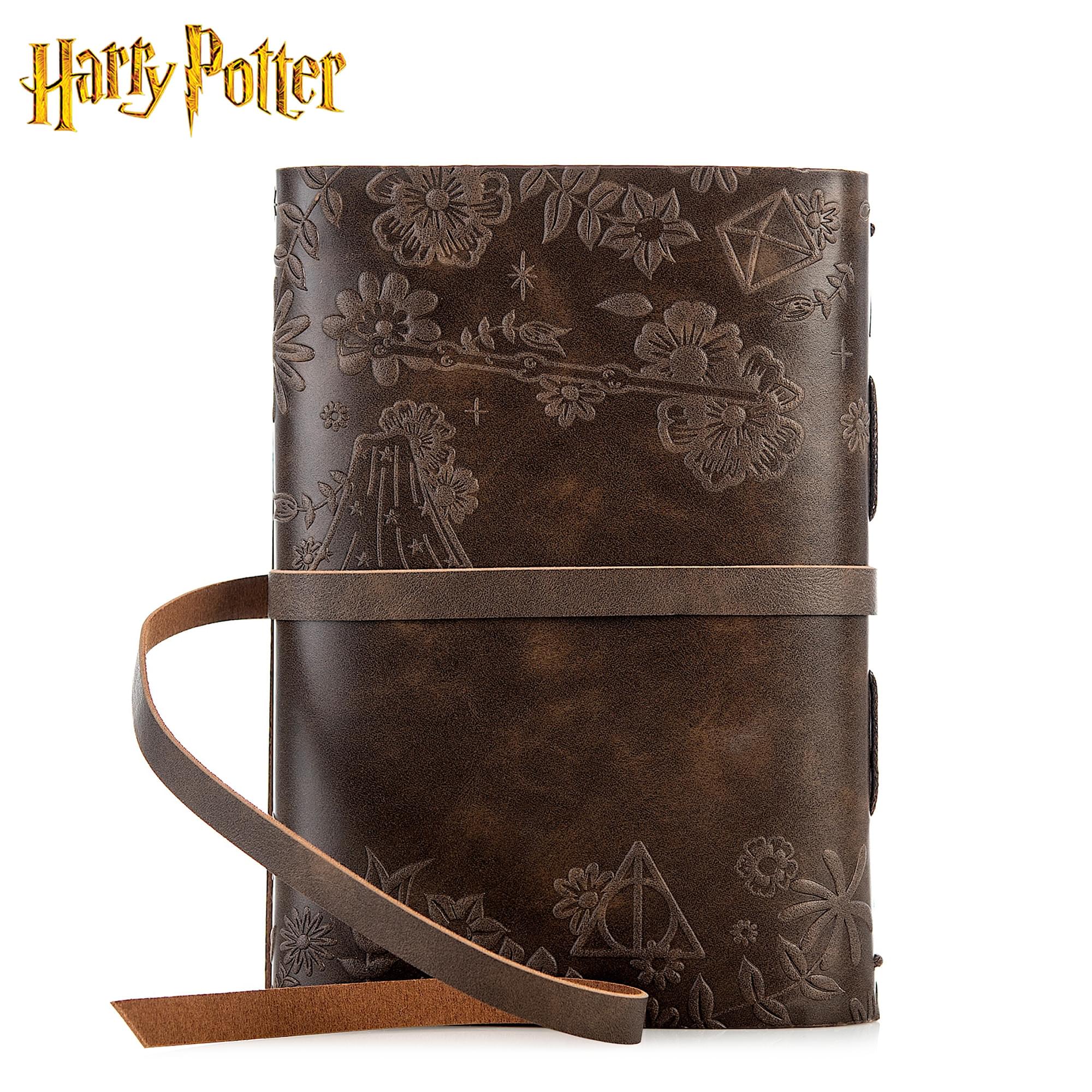 Harry Potter Deathly Hallows Leather Wrap Journal | 240 Pages - Image 2