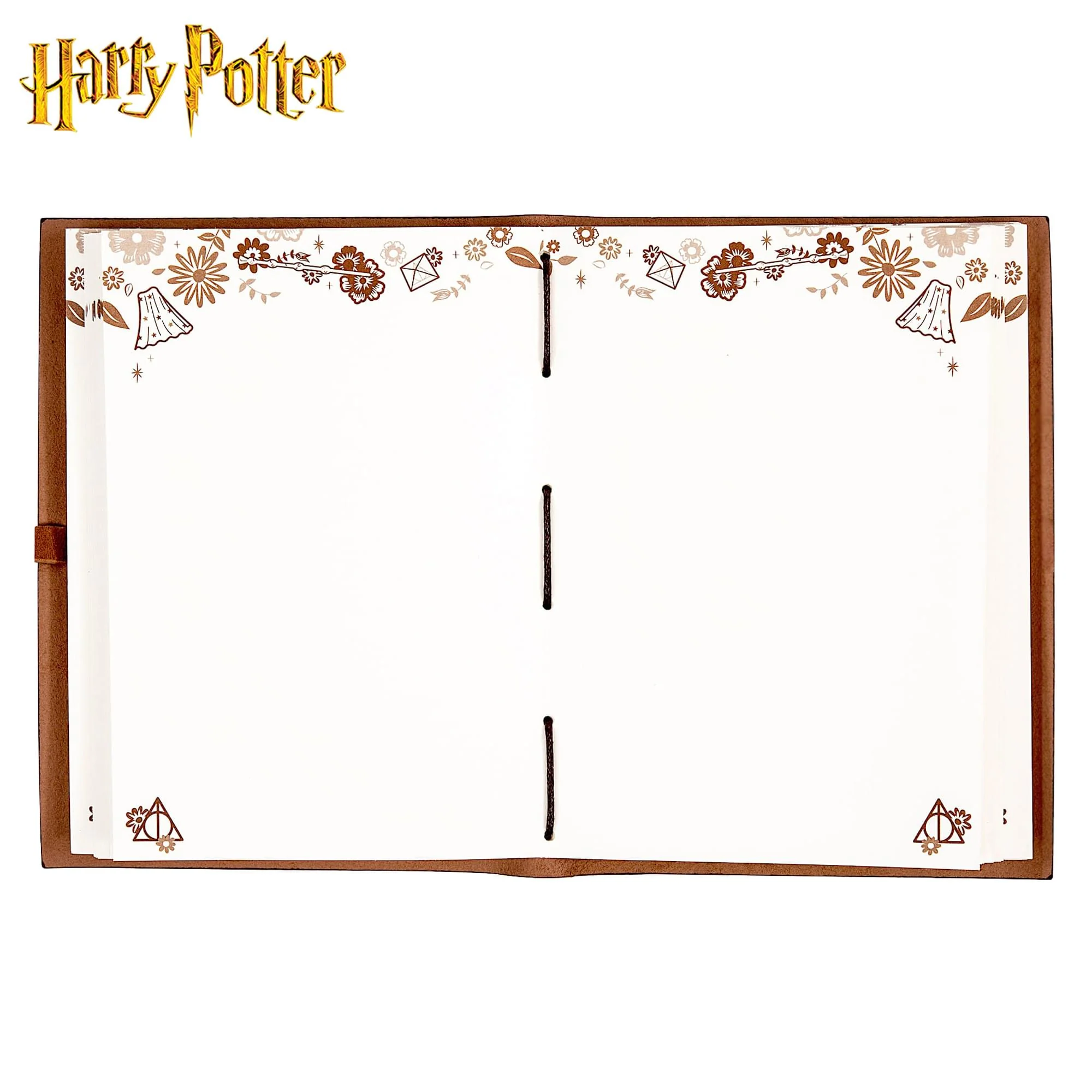 Harry Potter Deathly Hallows Leather Wrap Journal | 240 Pages - Image 5