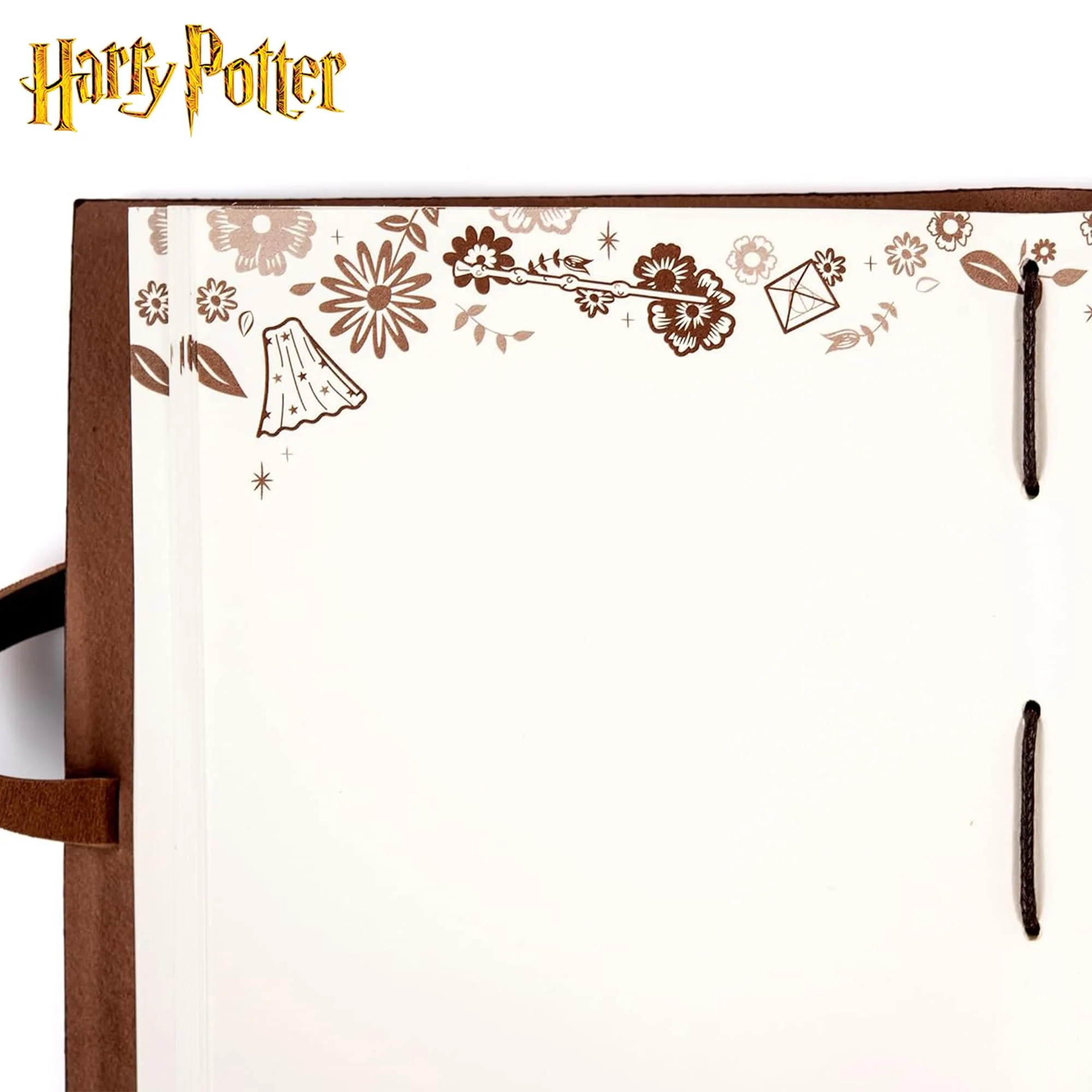 Harry Potter Deathly Hallows Leather Wrap Journal | 240 Pages - Image 6