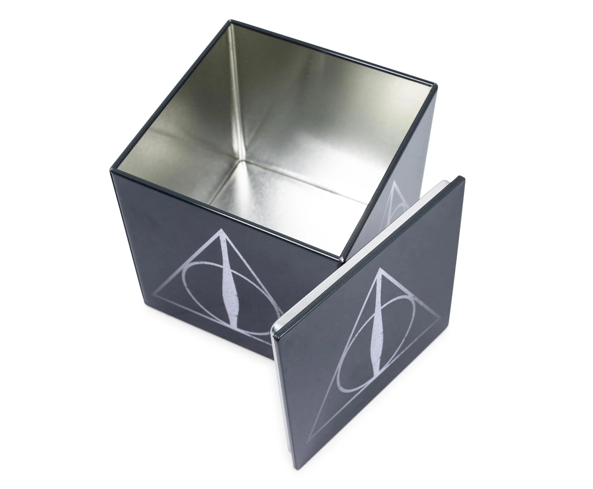 Harry Potter Deathly Hallows Tin Storage Box Cube Organizer with Lid | 4 Inches - Image 2