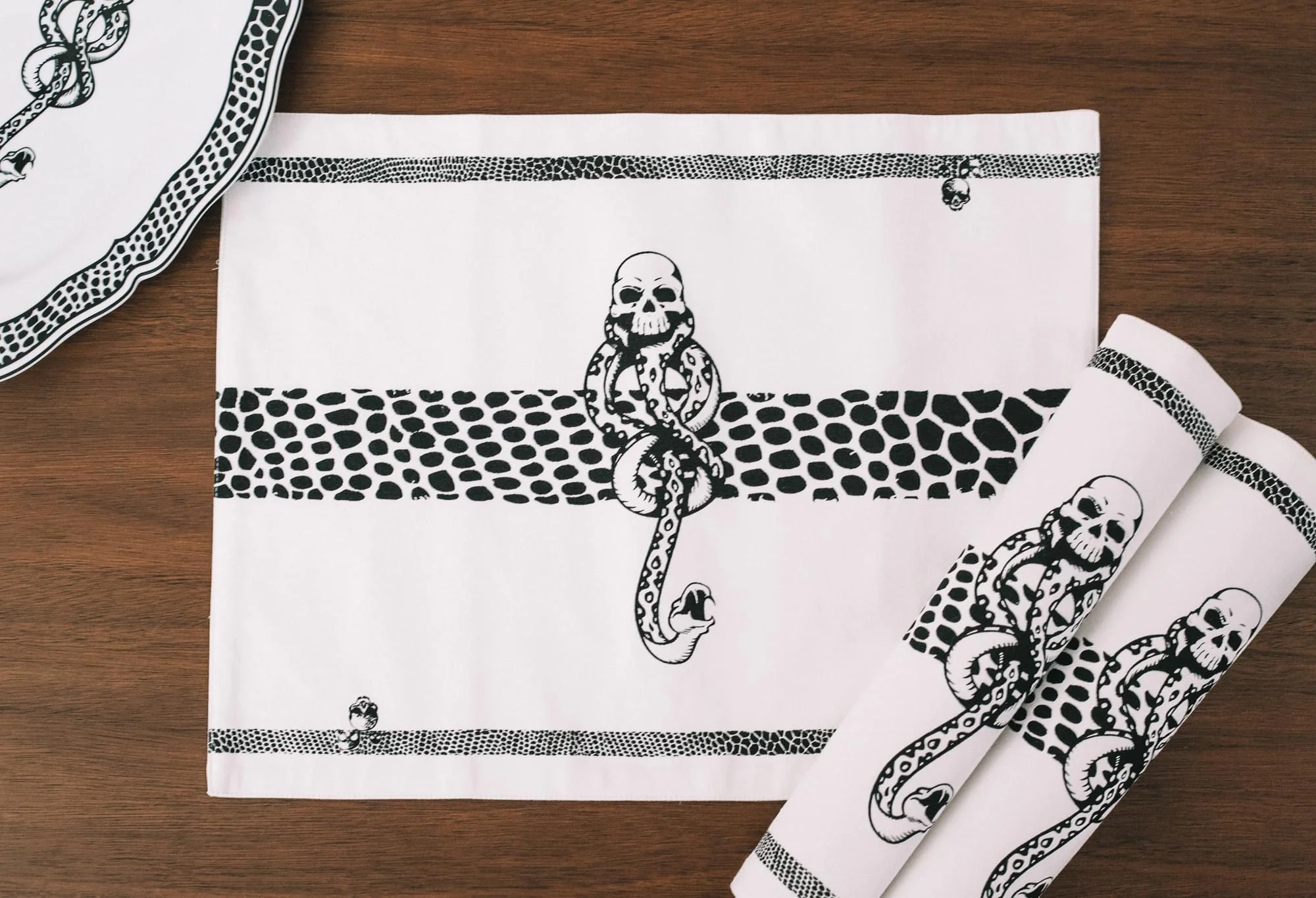 Harry Potter Dinner Table Placemats | 4-Piece Death Eater Dinner Table Mats - Image 4