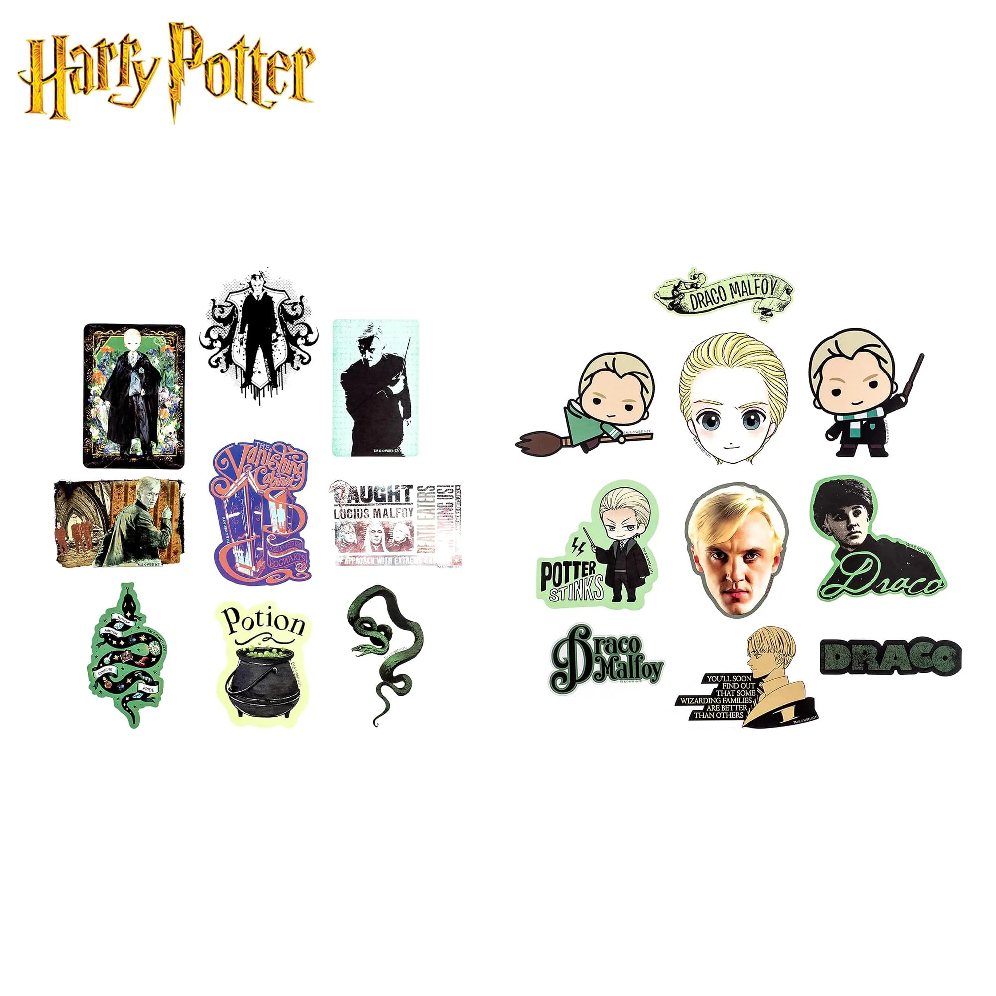 Harry Potter Draco Malfoy Vinyl Decal 50-Pack - Image 3