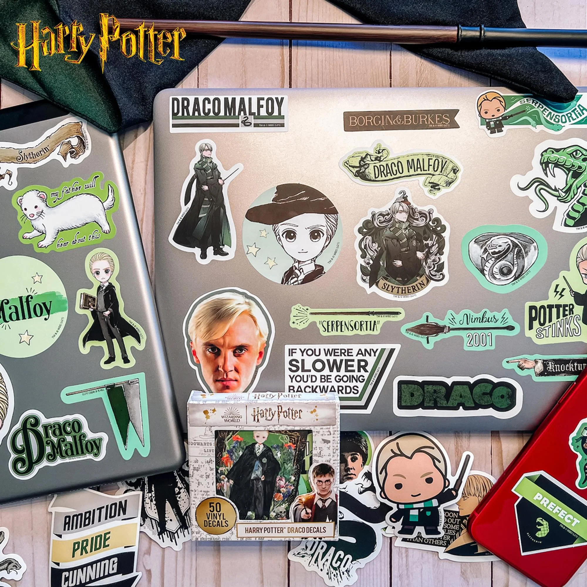 Harry Potter Draco Malfoy Vinyl Decal 50-Pack - Image 5