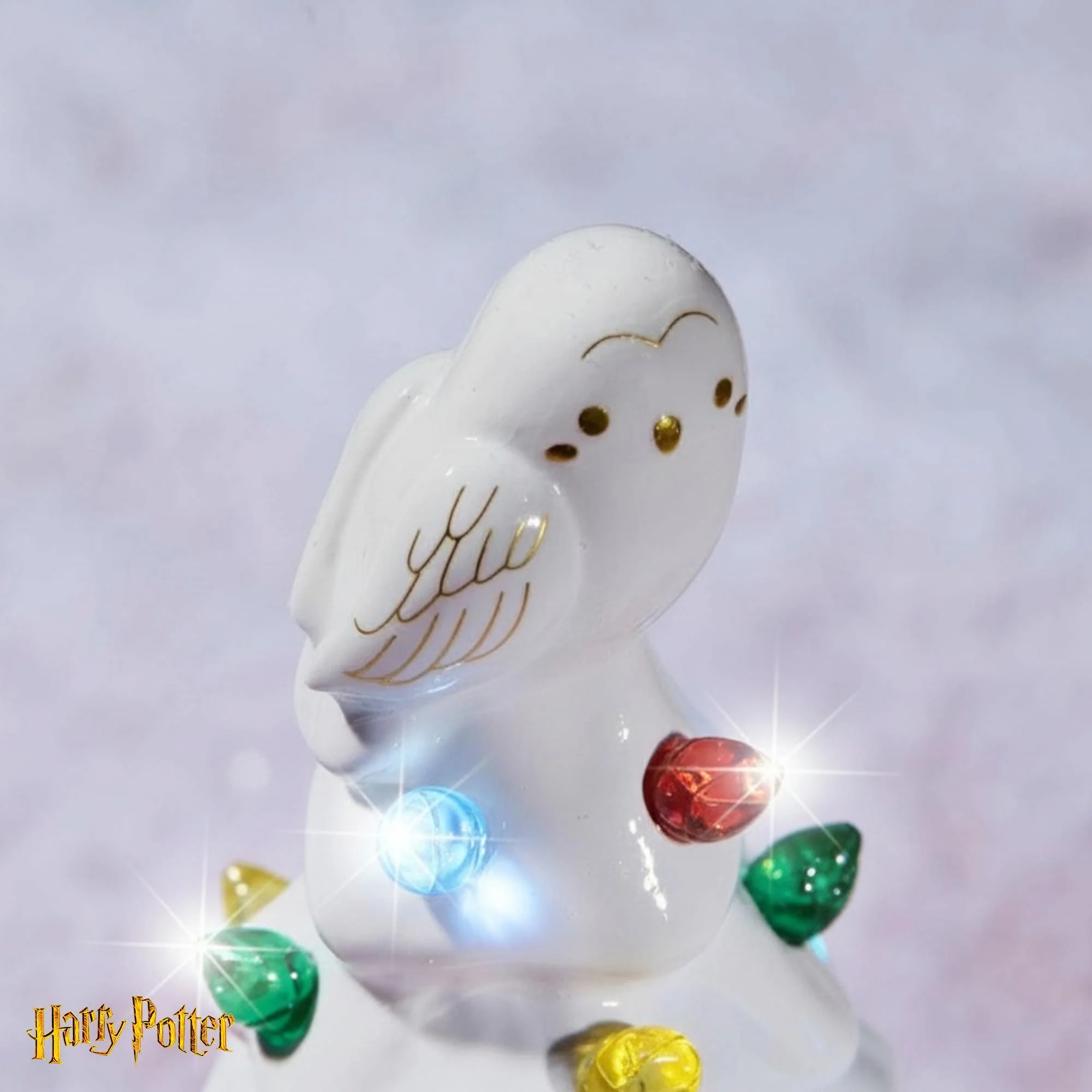 Harry Potter Hedwig Light-Up Ceramic Christmas Tree | 6 Inches Tall - Image 7