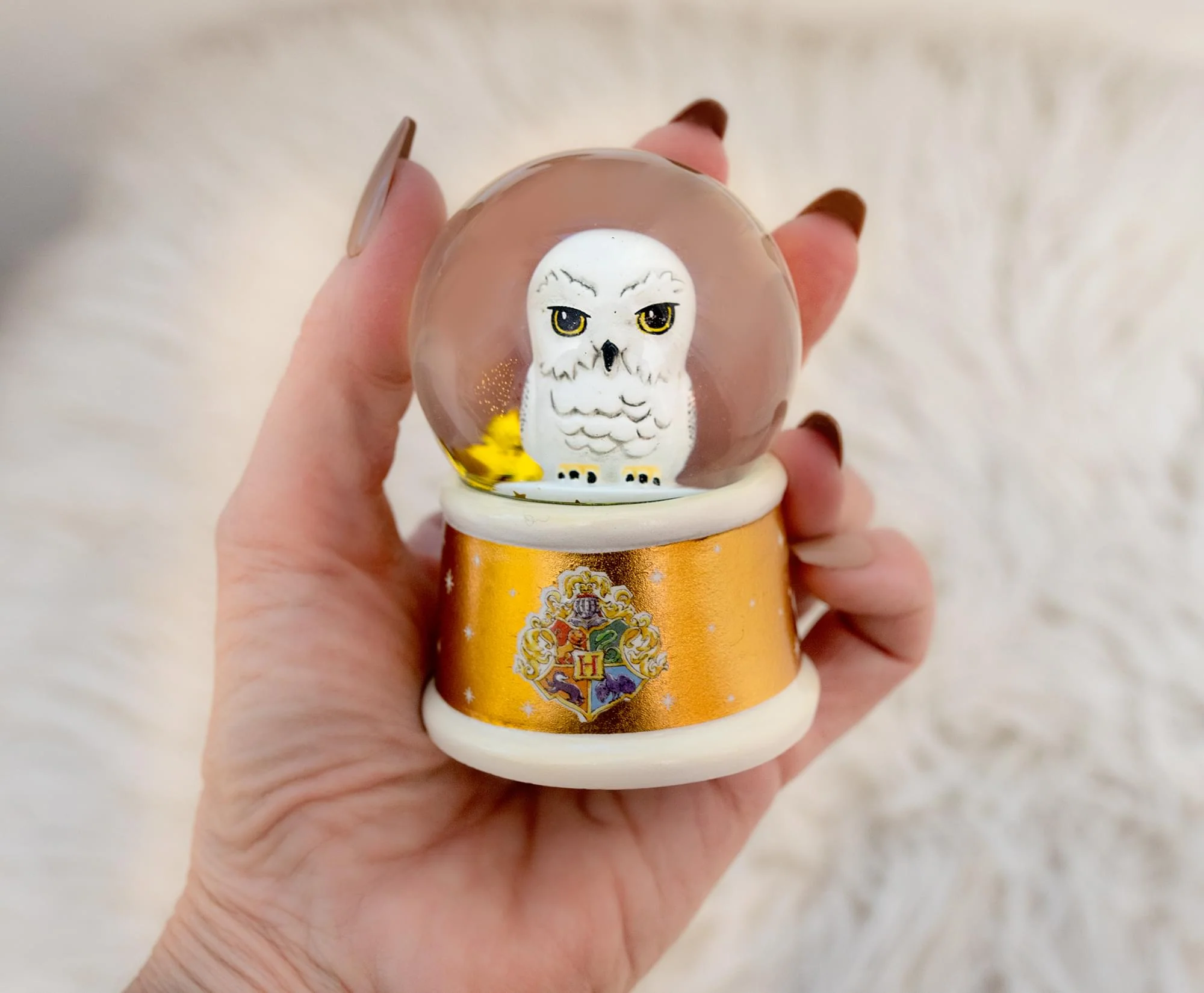 Harry Potter Hedwig Owl Light-Up Mini Snow Globe | 3 Inches Tall - Image 4