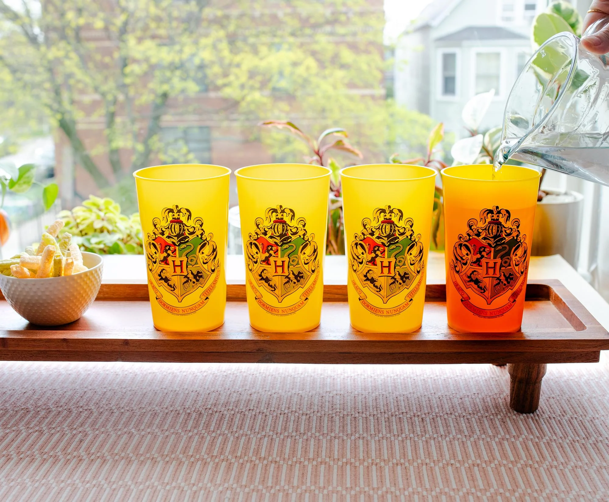 Harry Potter Hogwarts 20-Ounce Plastic Color-Changing Cups | Set of 4 - Image 7